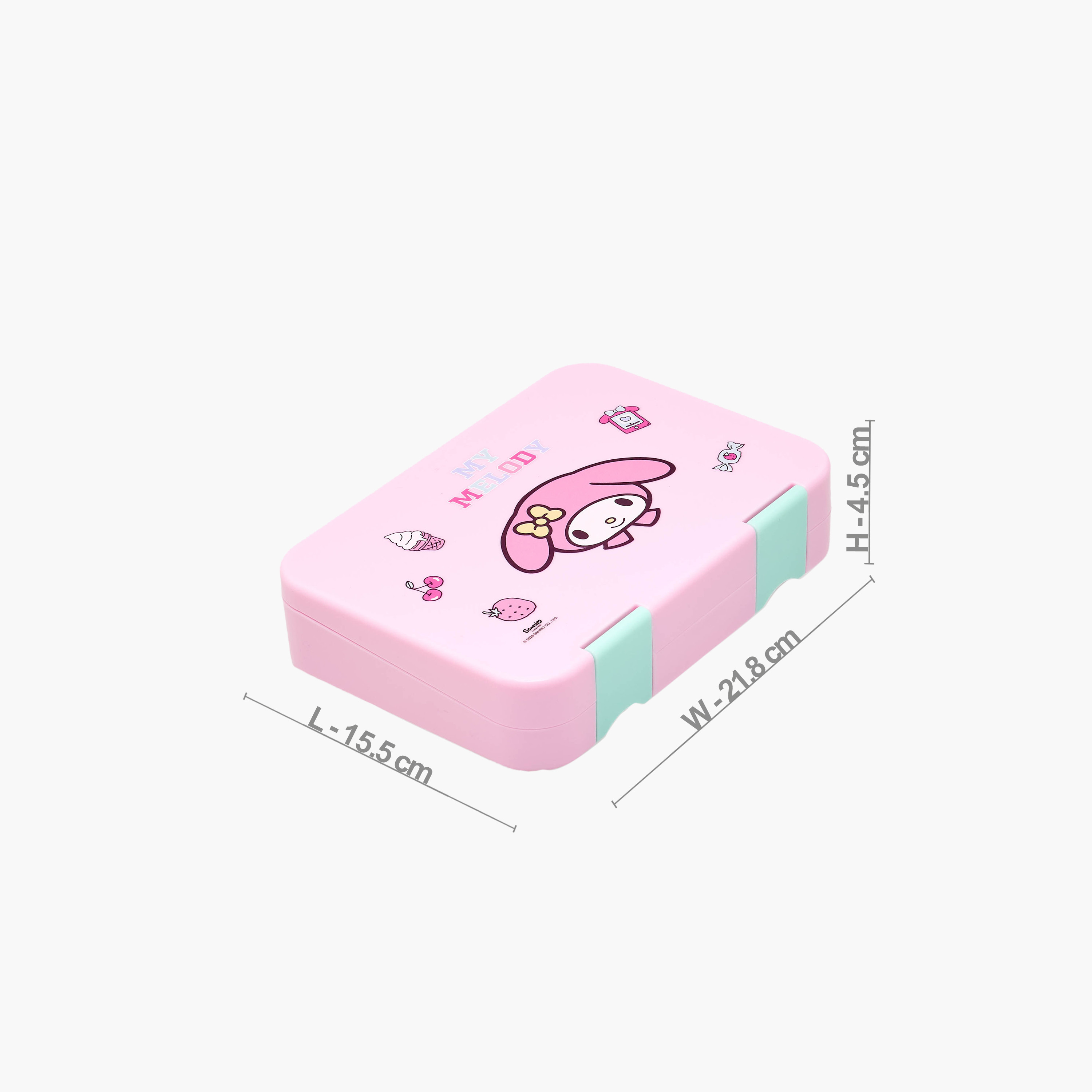 Sanrio My Melody Print Bento Lunch Box for Girls with Clip Lock Lid - 750 ml-school-lunchessentials-lunchboxes-image-10