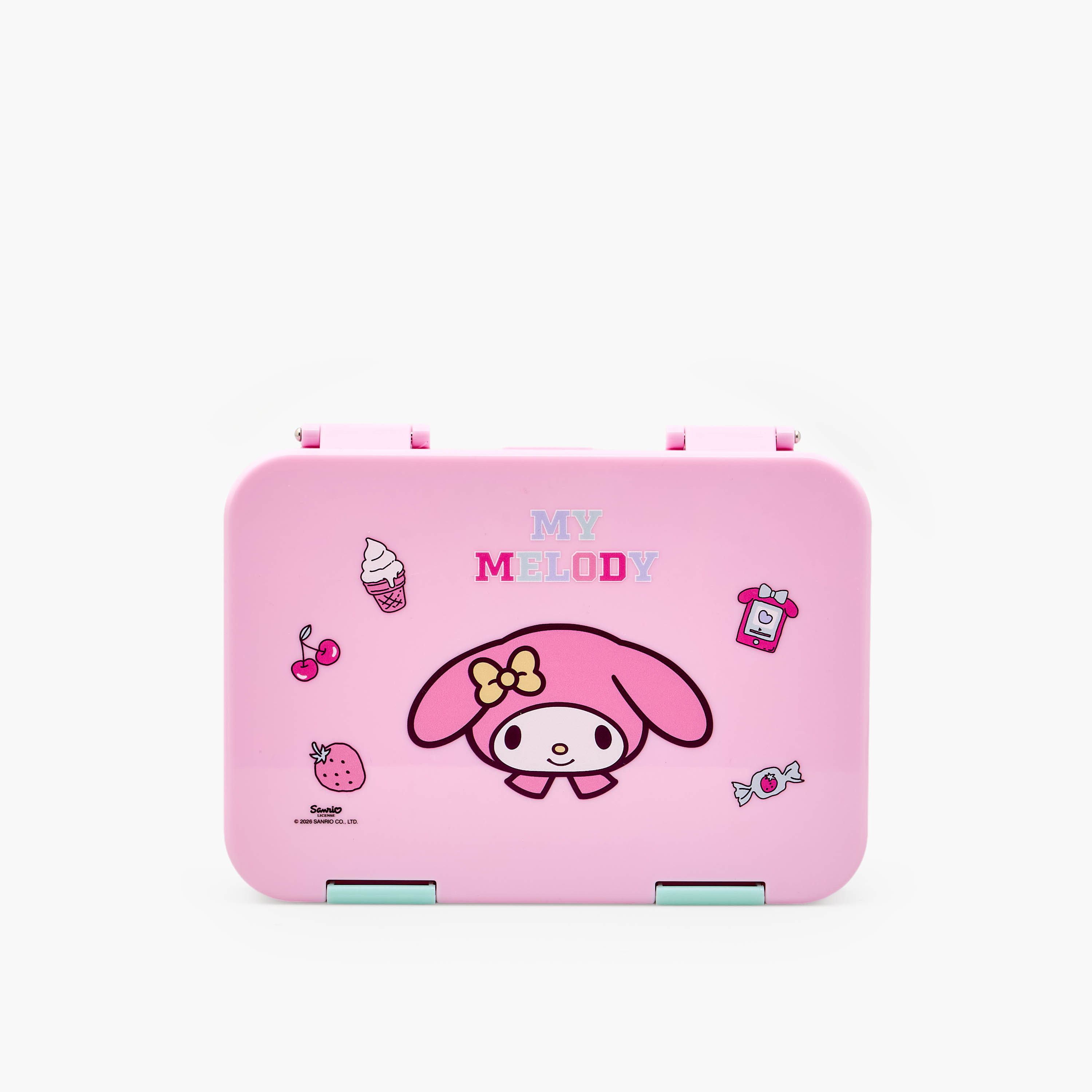 Sanrio My Melody Print Bento Lunch Box for Girls with Clip Lock Lid - 750 ml-school-lunchessentials-lunchboxes-image-3