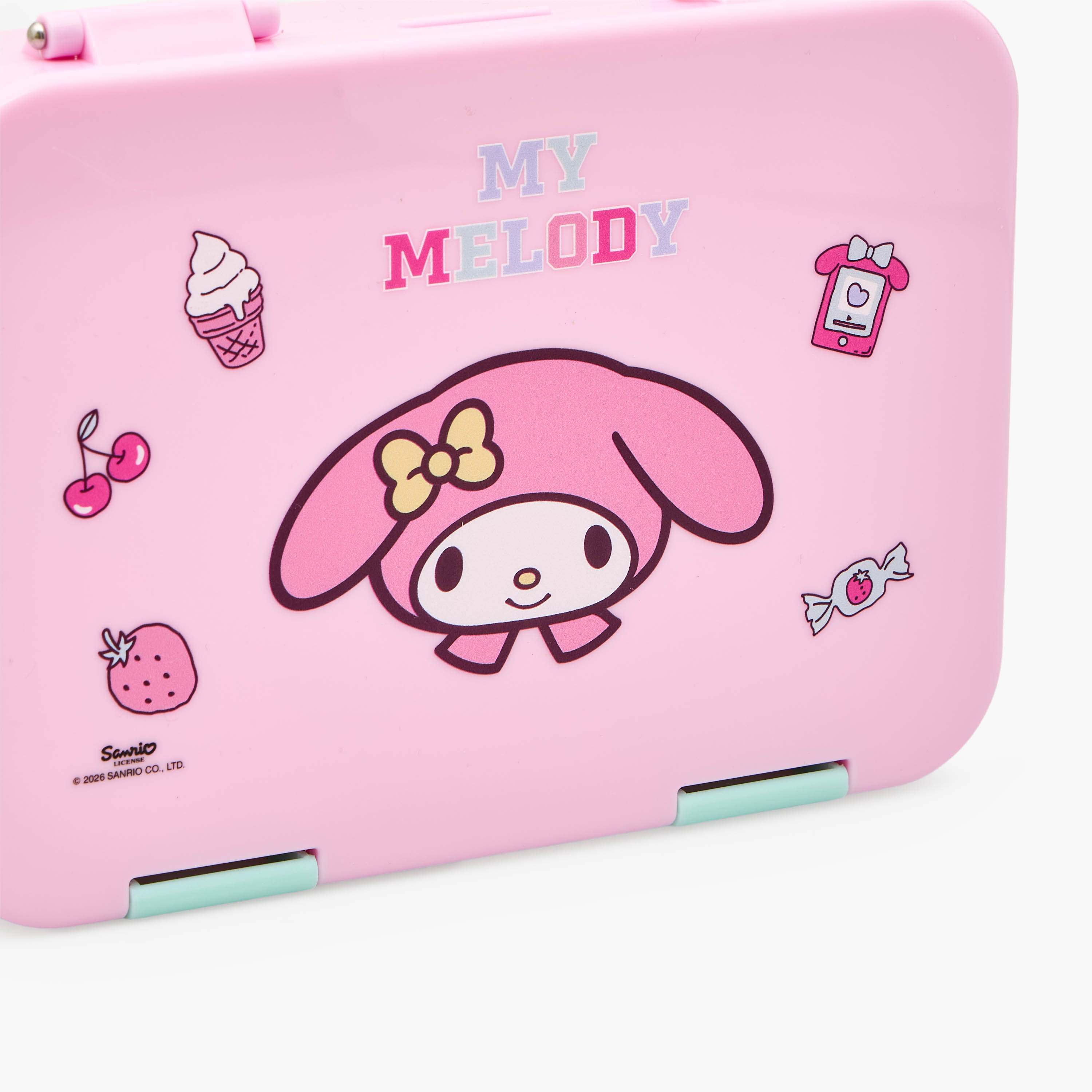Sanrio My Melody Print Bento Lunch Box for Girls with Clip Lock Lid - 750 ml-school-lunchessentials-lunchboxes-image-4
