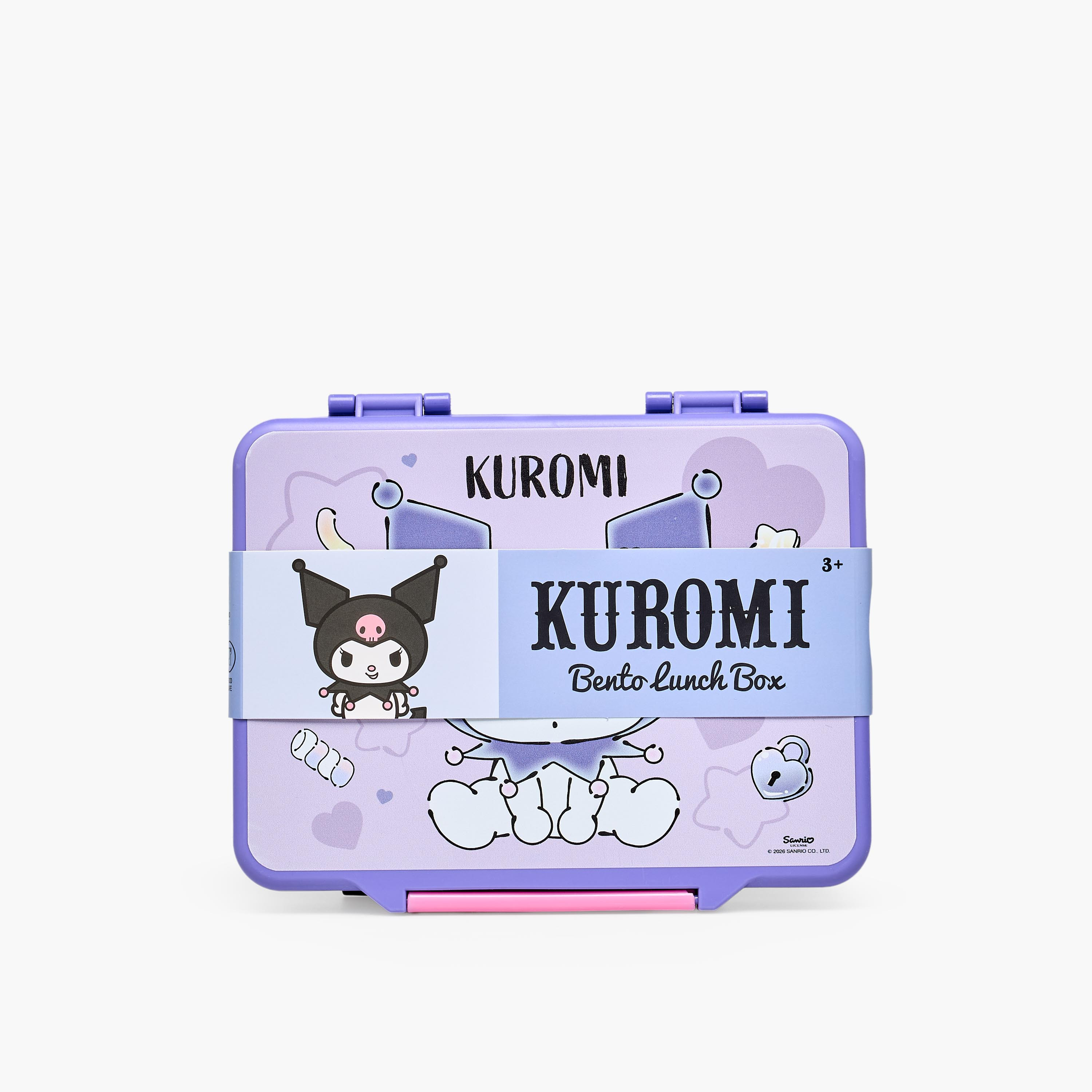 Sanrio Kuromi Print Bento Lunch Box for Girls with Cutlery-school-lunchessentials-lunchboxes-image-11