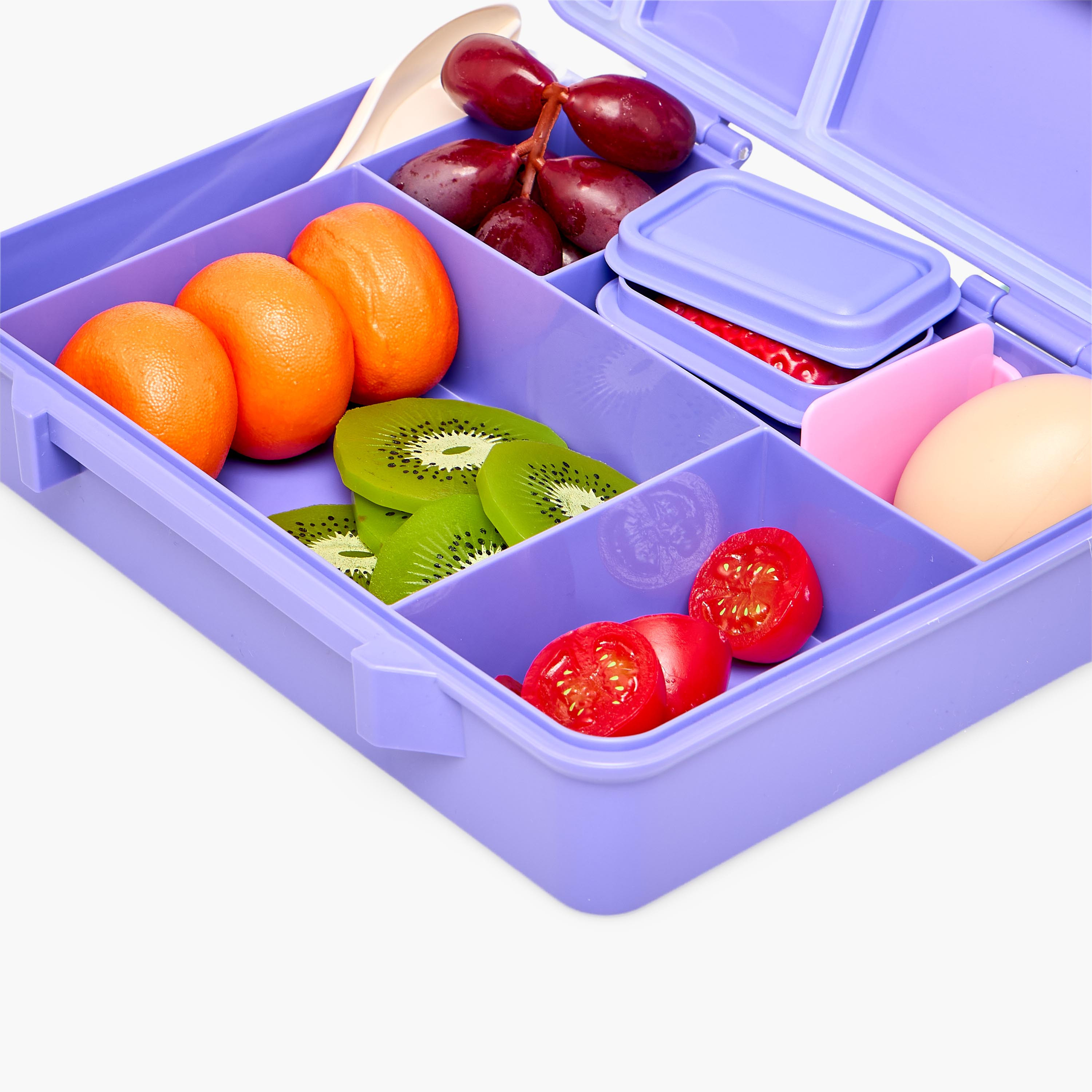 Sanrio Kuromi Print Bento Lunch Box for Girls with Cutlery-school-lunchessentials-lunchboxes-image-9