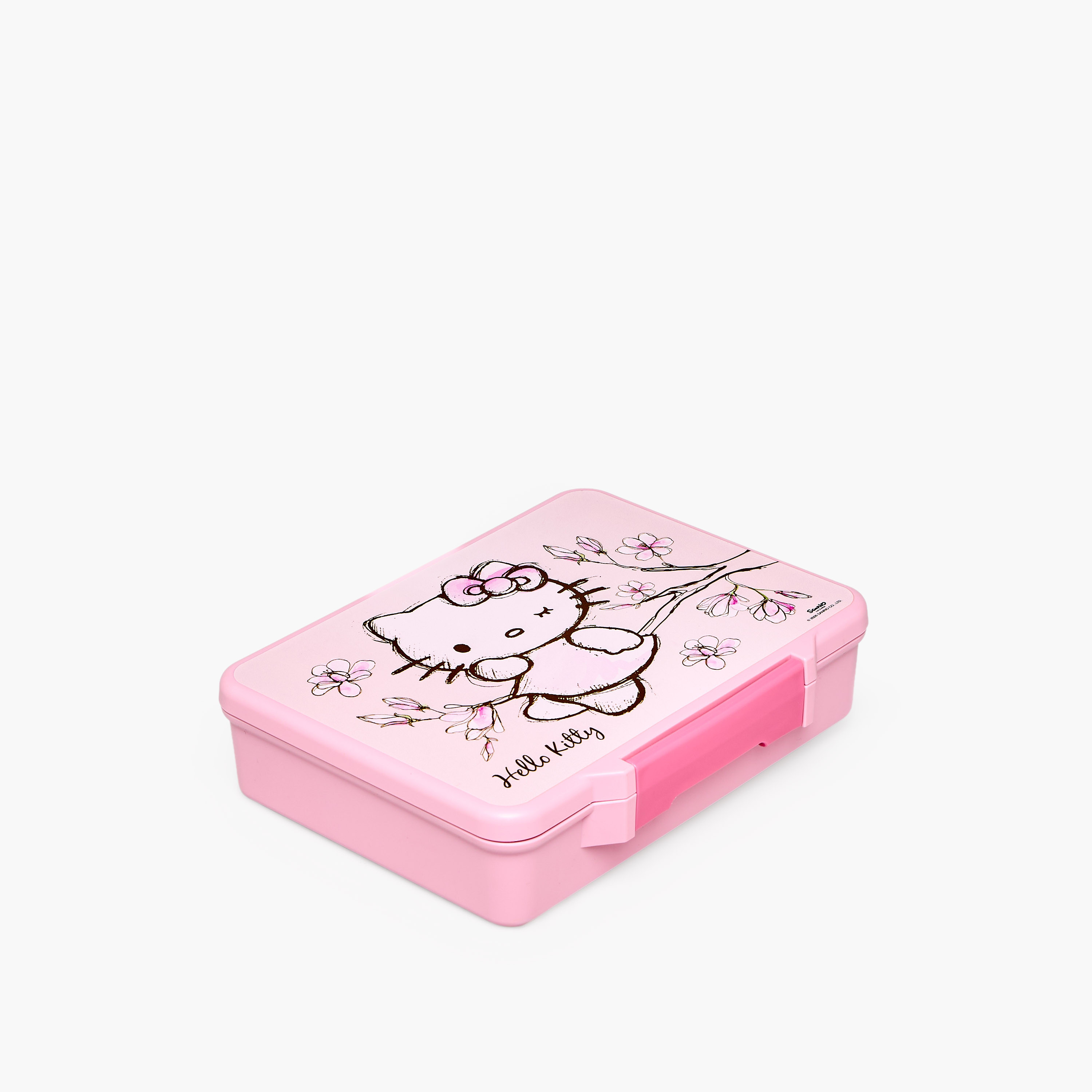 Sanrio Hello Kitty Print Bento Lunch Box for Girls with Cutlery-school-lunchessentials-lunchboxes-image-1