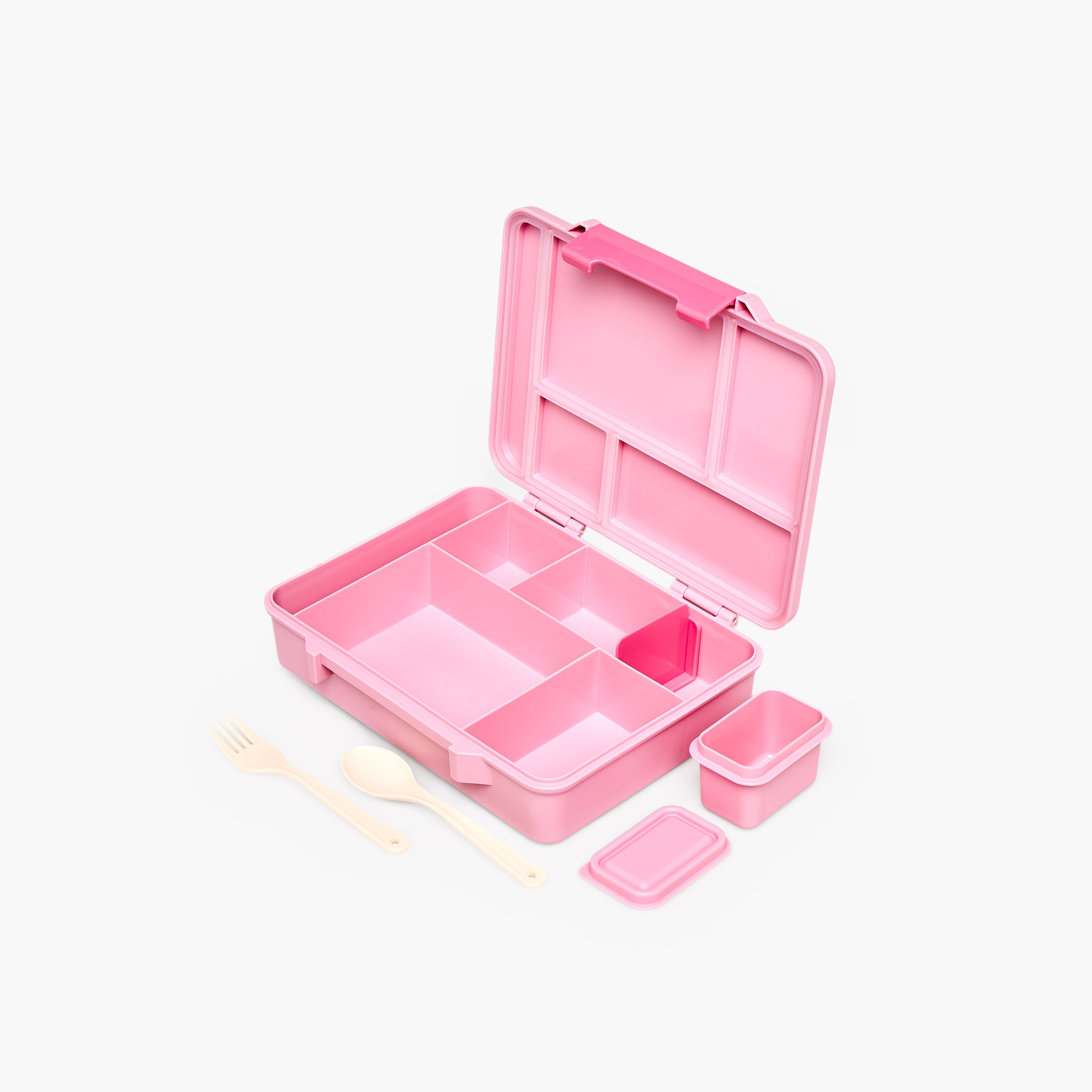 Sanrio Hello Kitty Print Bento Lunch Box for Girls with Cutlery-school-lunchessentials-lunchboxes-image-6