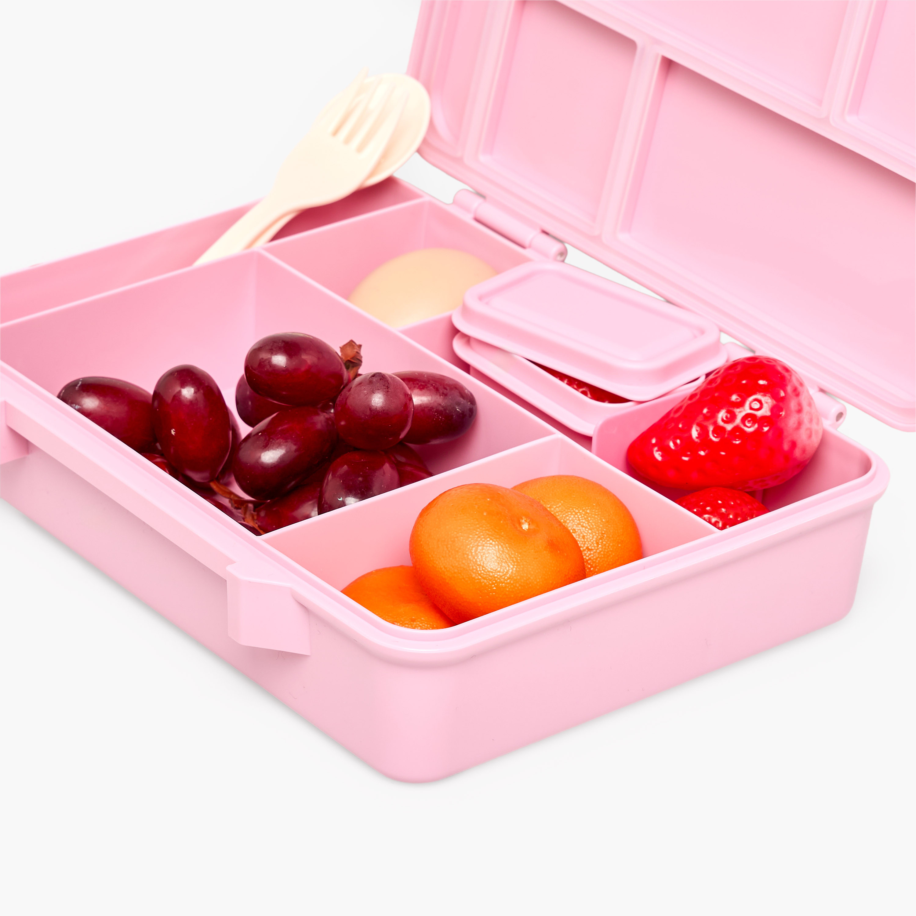 Sanrio Hello Kitty Print Bento Lunch Box for Girls with Cutlery-school-lunchessentials-lunchboxes-image-9