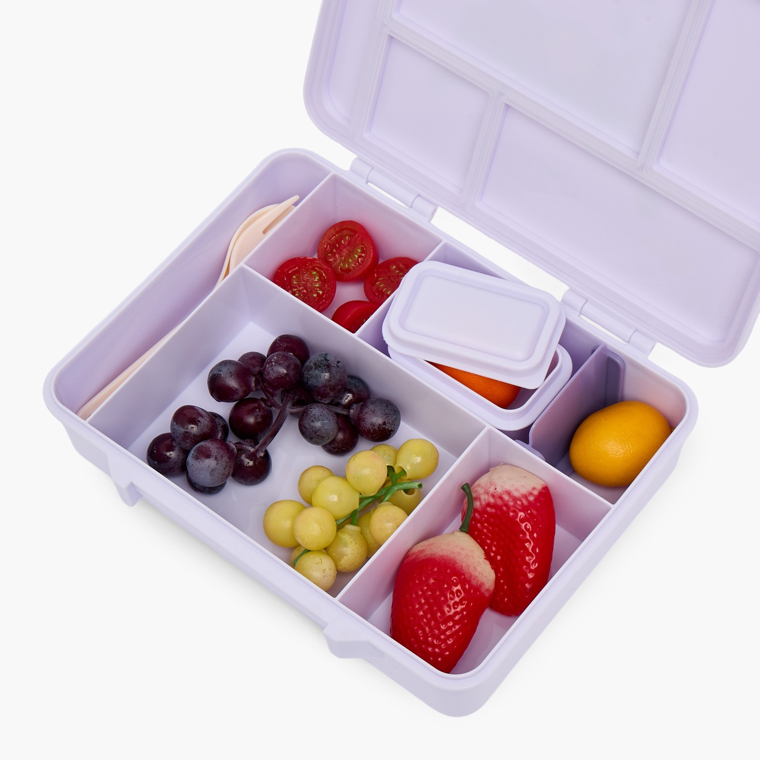 صندوق غداء للأولاد بطبعات كورومي مع أقسام من سانريو - 1.2 لتر-school-lunchessentials-lunchboxes-image-10