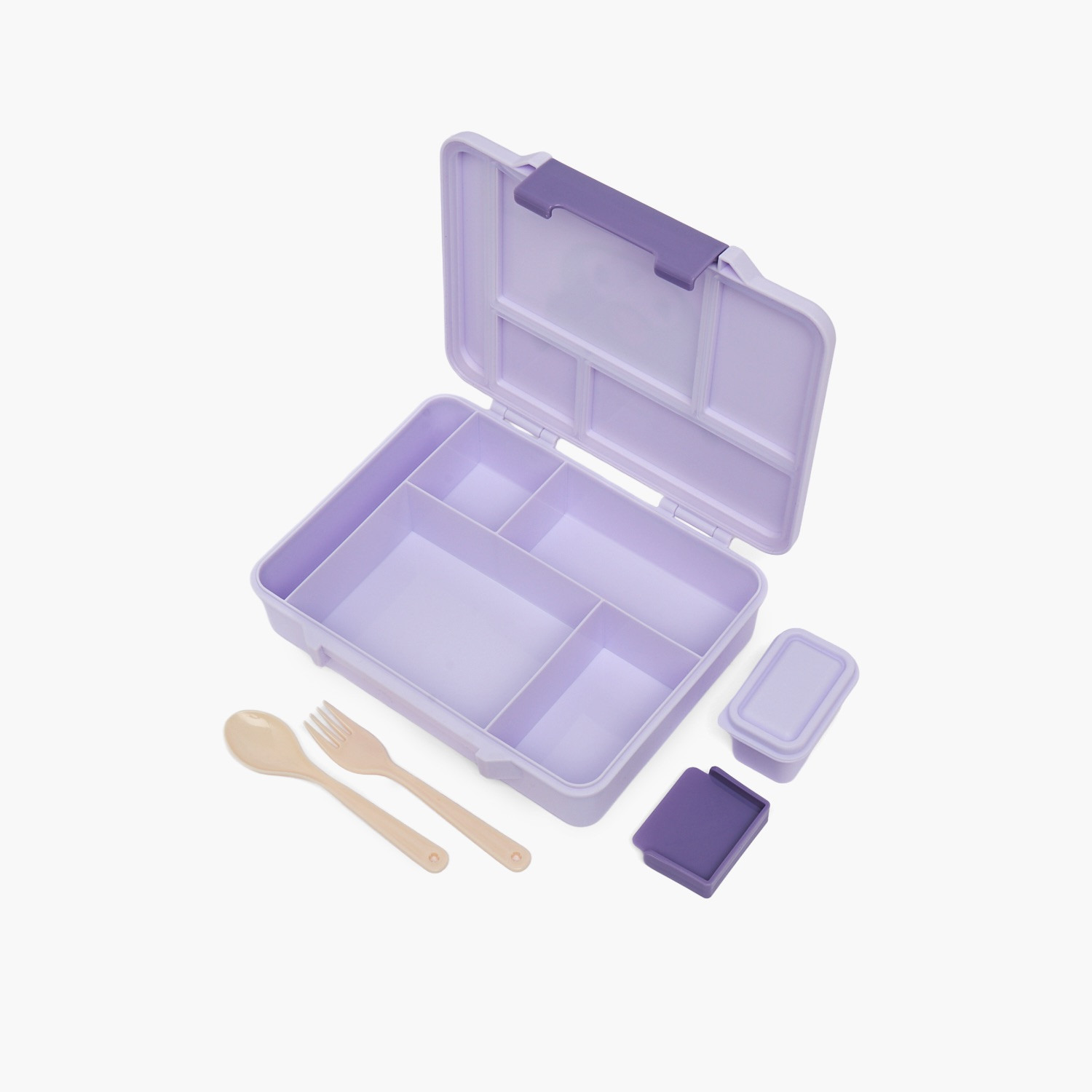 صندوق غداء للأولاد بطبعات كورومي مع أقسام من سانريو - 1.2 لتر-school-lunchessentials-lunchboxes-image-7