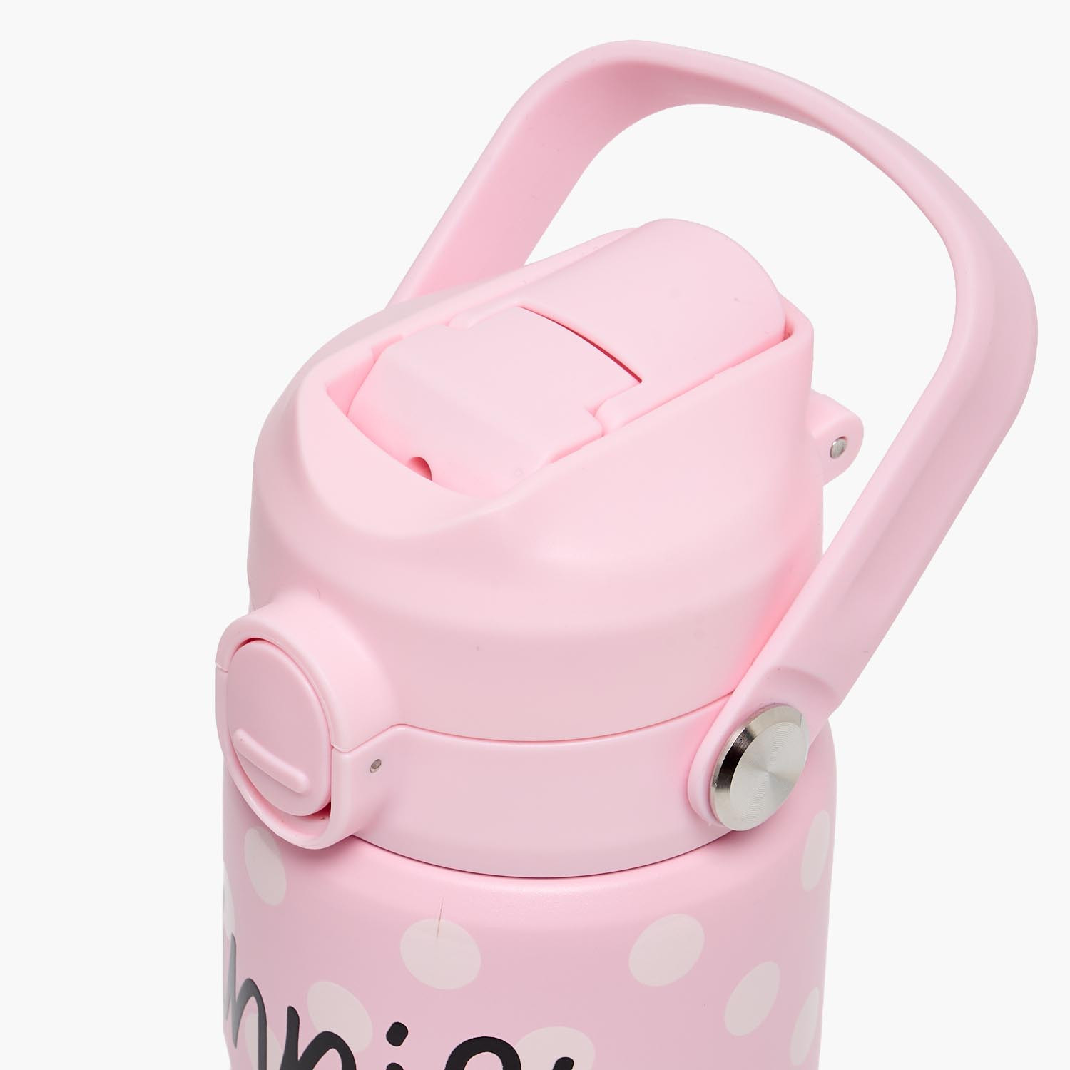 Disney Minnie Mouse Print Stainless Steel Water Bottle with Spout and Handle- 500ml-school-waterbottles-image-4