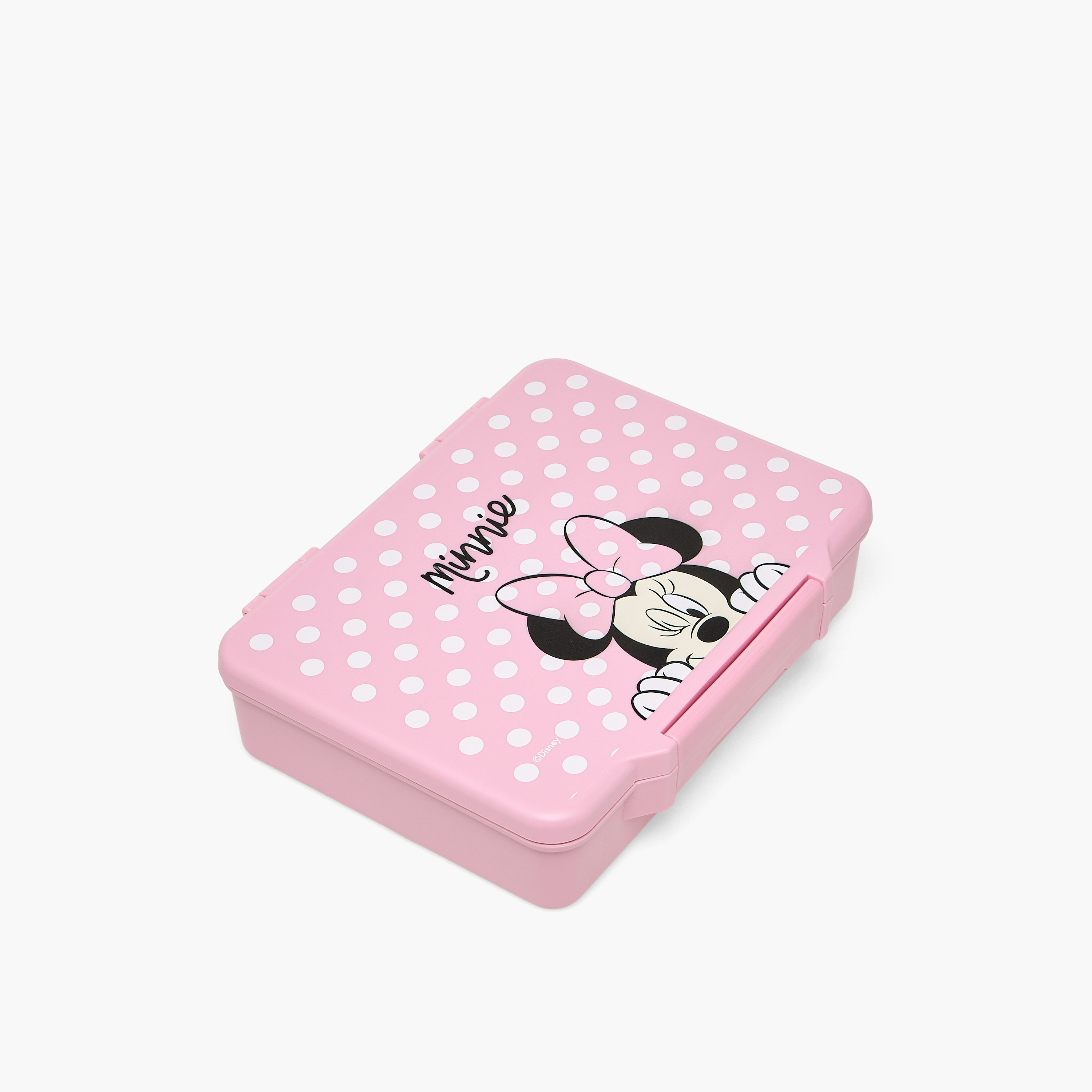 صندوق غداء بينتو بطبعات ميني ماوس مع أدوات مائدة للبنات من ديزني-school-lunchessentials-lunchboxes-image-1