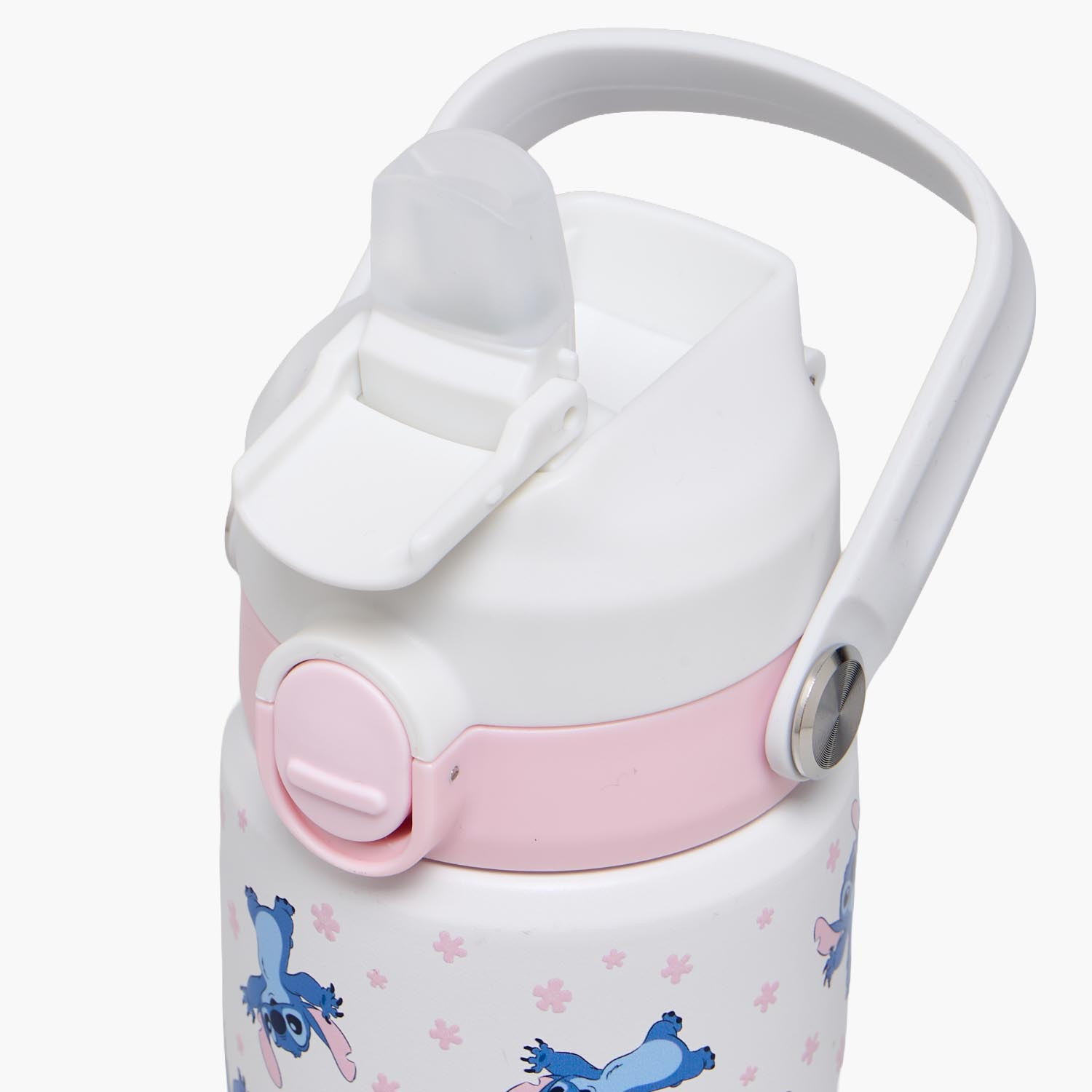 Disney Stitch Print Stainless Steel Water Bottle with Flip Spout and Handle-school-waterbottles-image-6