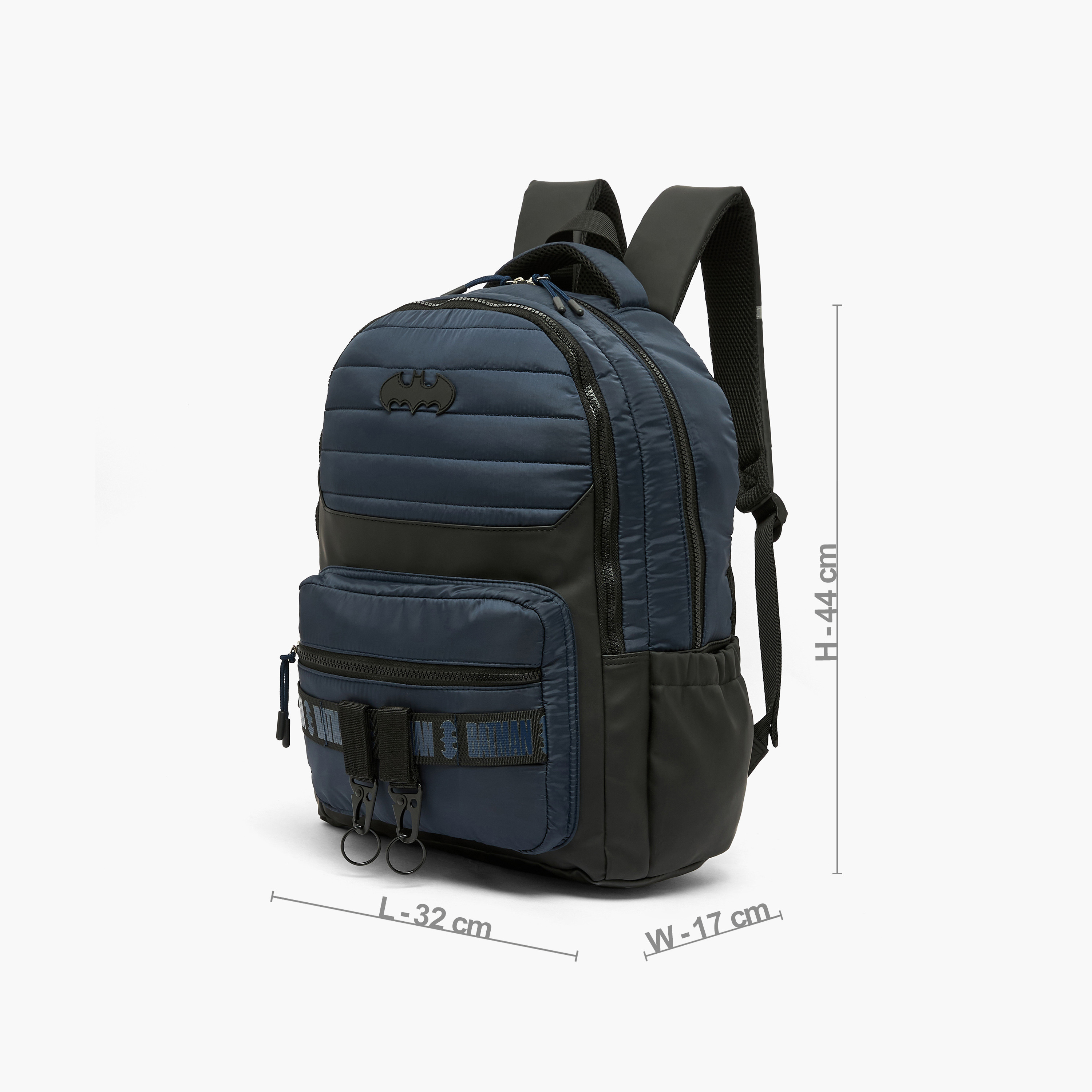 Batman Backpack for Boys 8-12 Years with Padded Shoulder Straps - 17 inches-school-bagsandbackpacks-backpacks-image-10