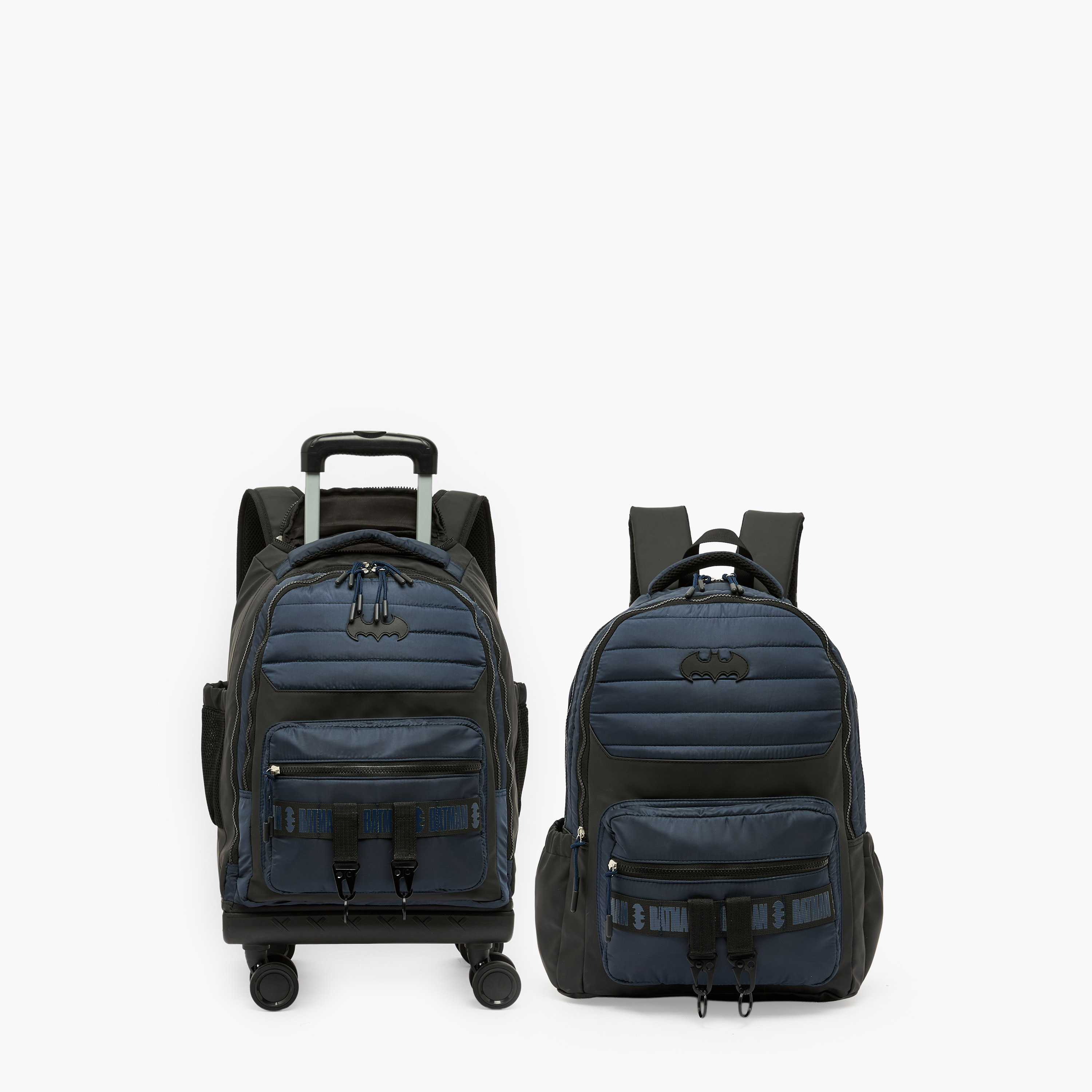Batman Textured Trolley Bag for Boys 8-12 Years with Durable Wheels - 18 inches-school-bagsandbackpacks-trolleybags-image-17