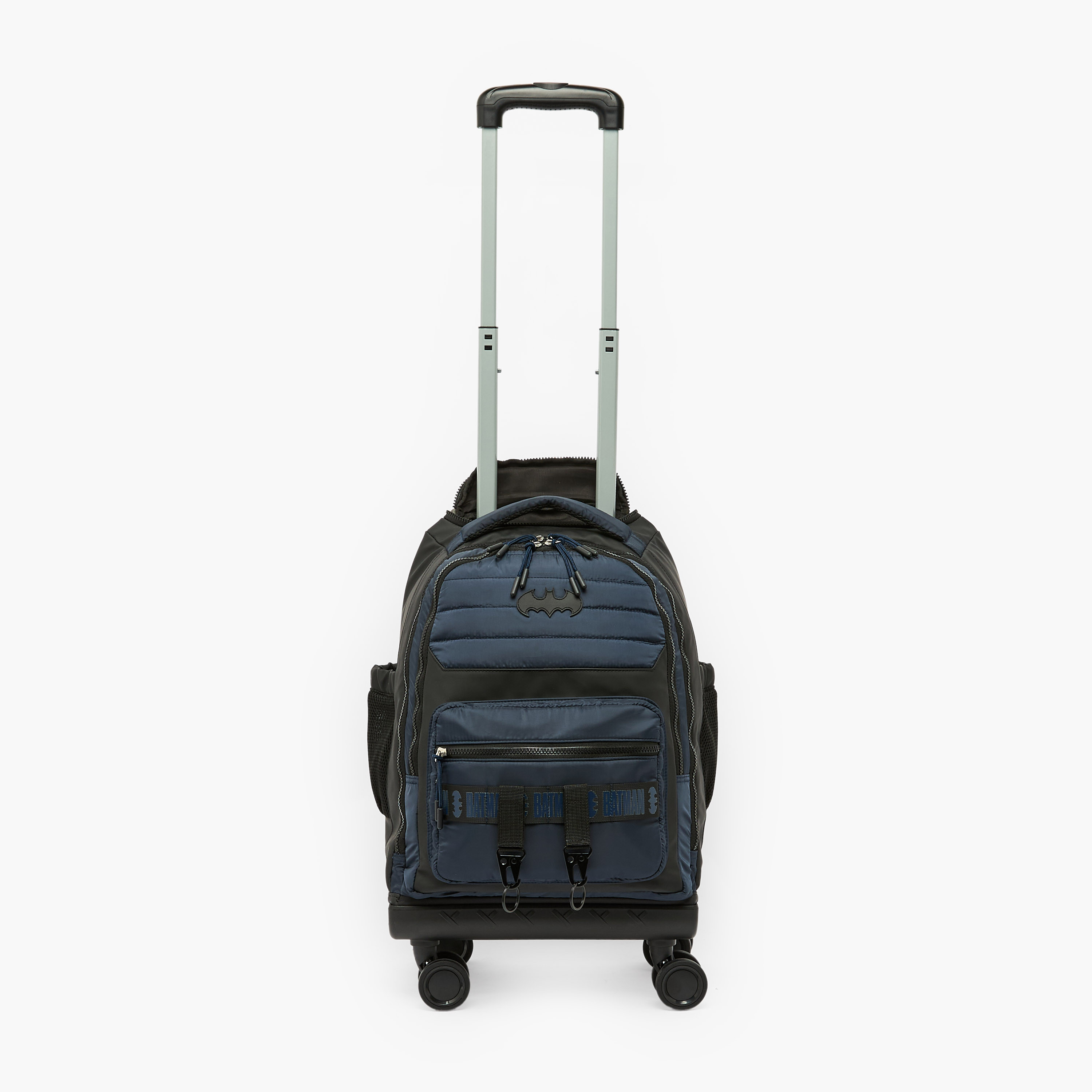 Batman Textured Trolley Bag for Boys 8-12 Years with Durable Wheels - 18 inches-school-bagsandbackpacks-trolleybags-image-5