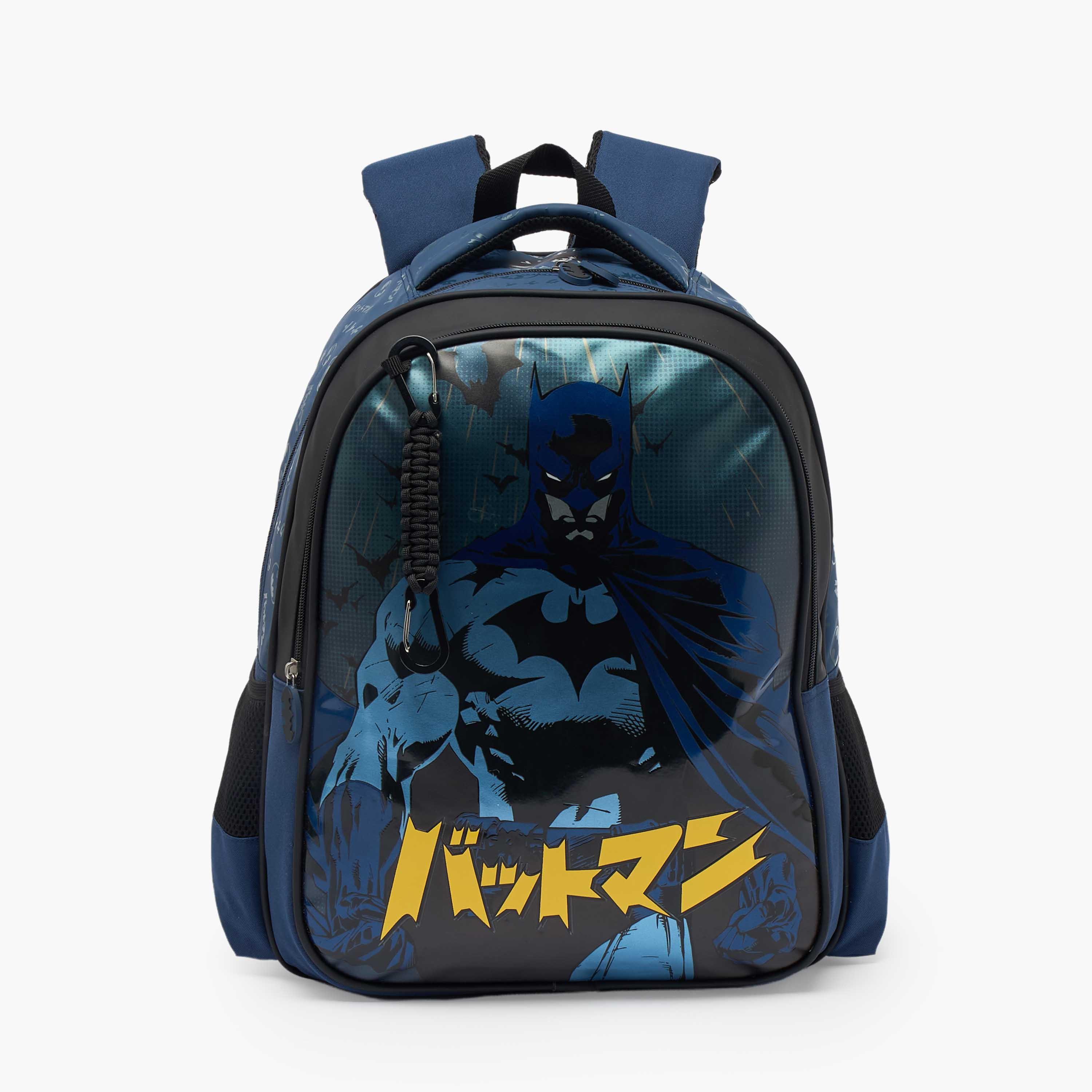 Batman Print Backpack for Boys 5-8 Years with Laptop Sleeve - 16 inches-school-bagsandbackpacks-backpacks-image-2