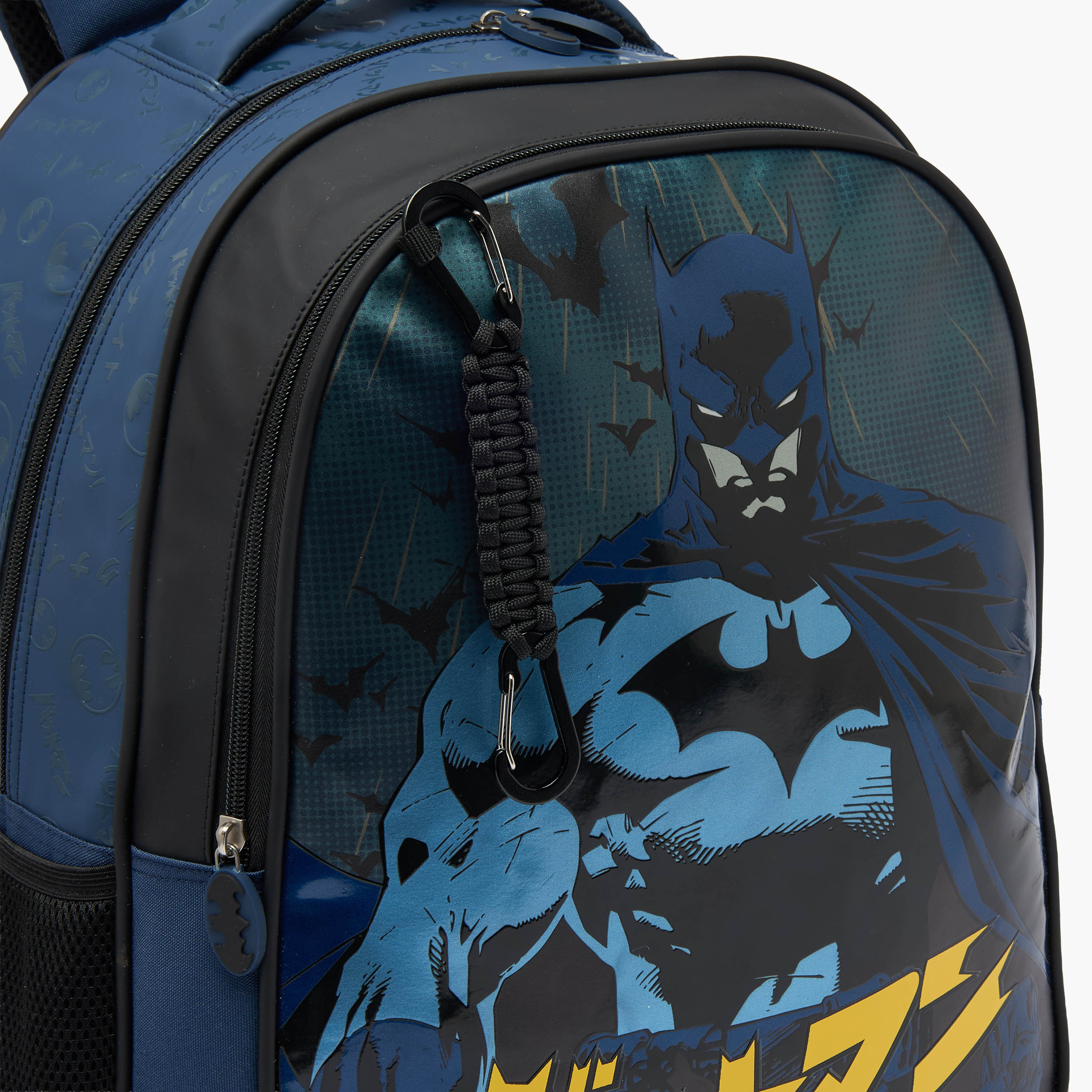 Batman Print Backpack for Boys 5-8 Years with Laptop Sleeve - 16 inches-school-bagsandbackpacks-backpacks-image-4