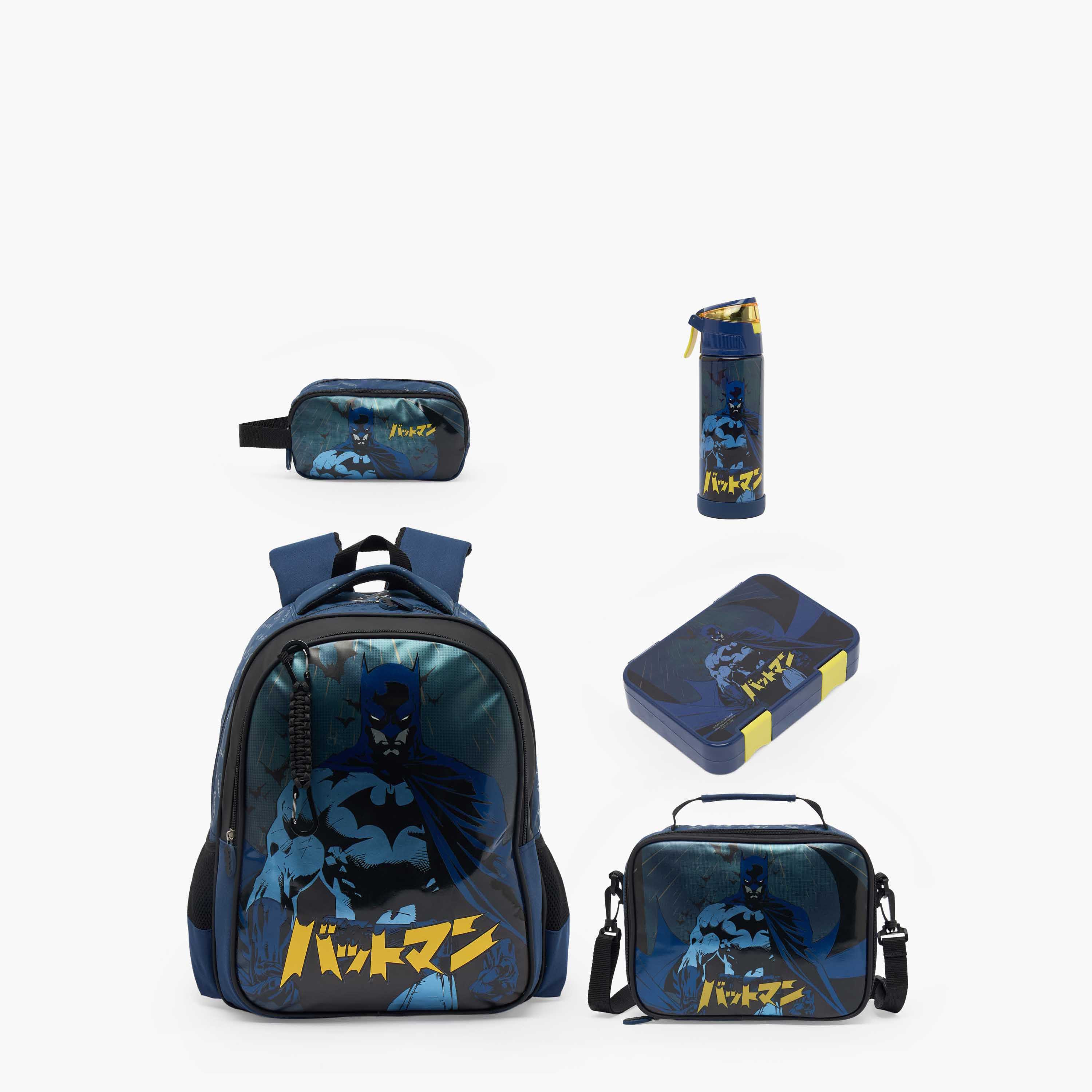 Batman Print Backpack for Boys 5-8 Years with Laptop Sleeve - 16 inches-school-bagsandbackpacks-backpacks-image-9