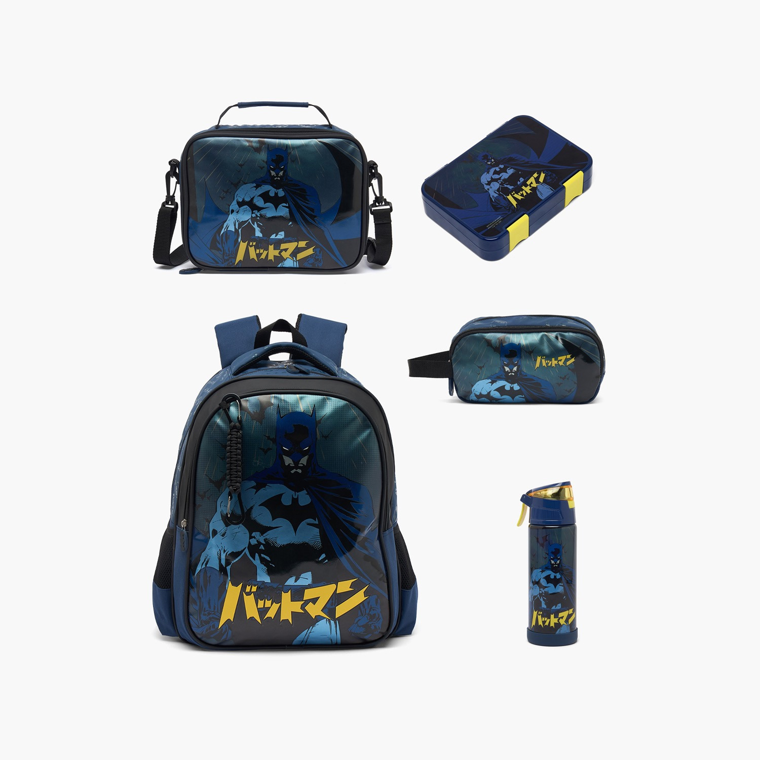 شنطة غداء بحزام قابل للفصل وطبعات باتمان للأولاد بعمر 8-13 سنة-school-lunchessentials-lunchbags-image-11