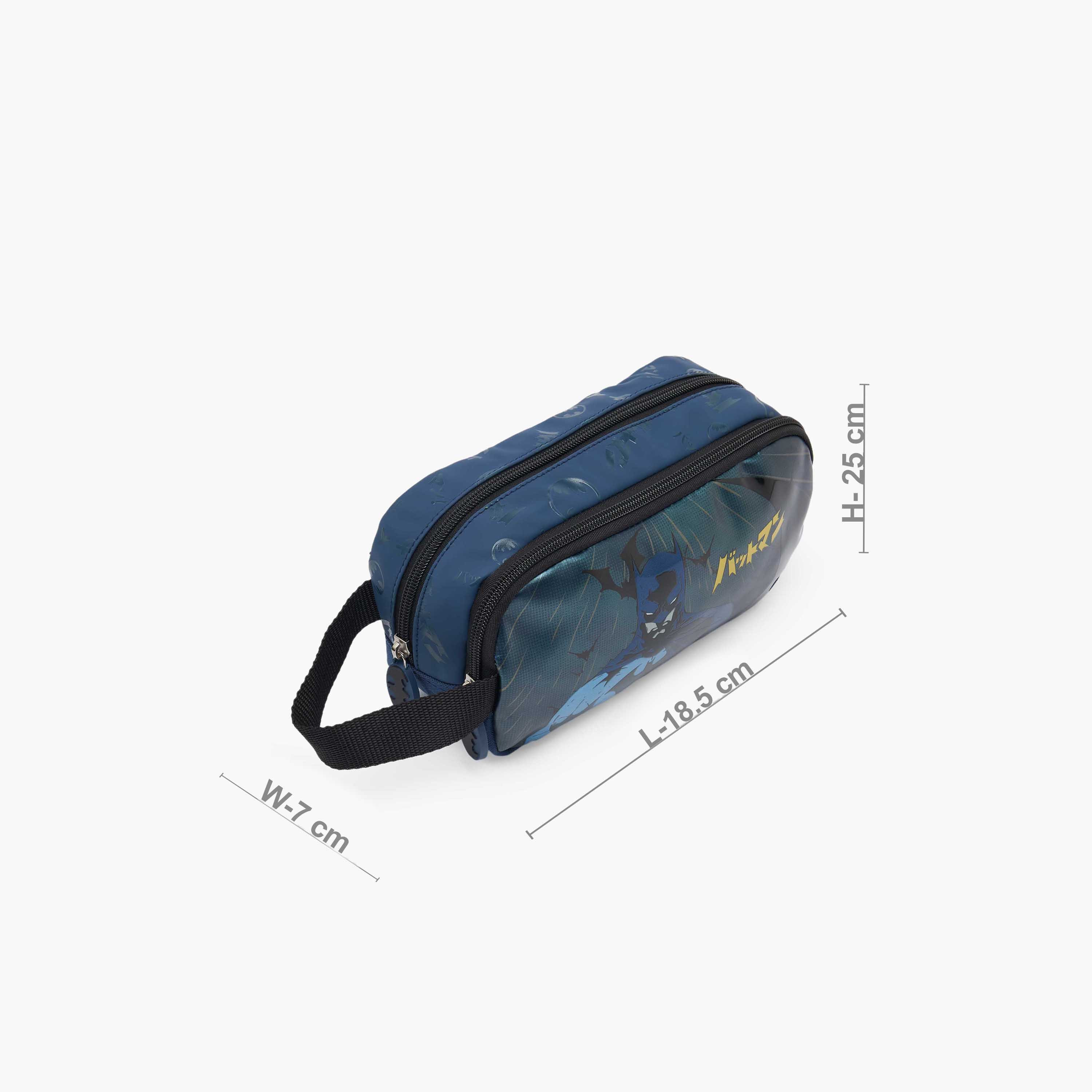 مقلمة بقسمين وبطبعات باتمان-school-stationery-pencilcases-image-2