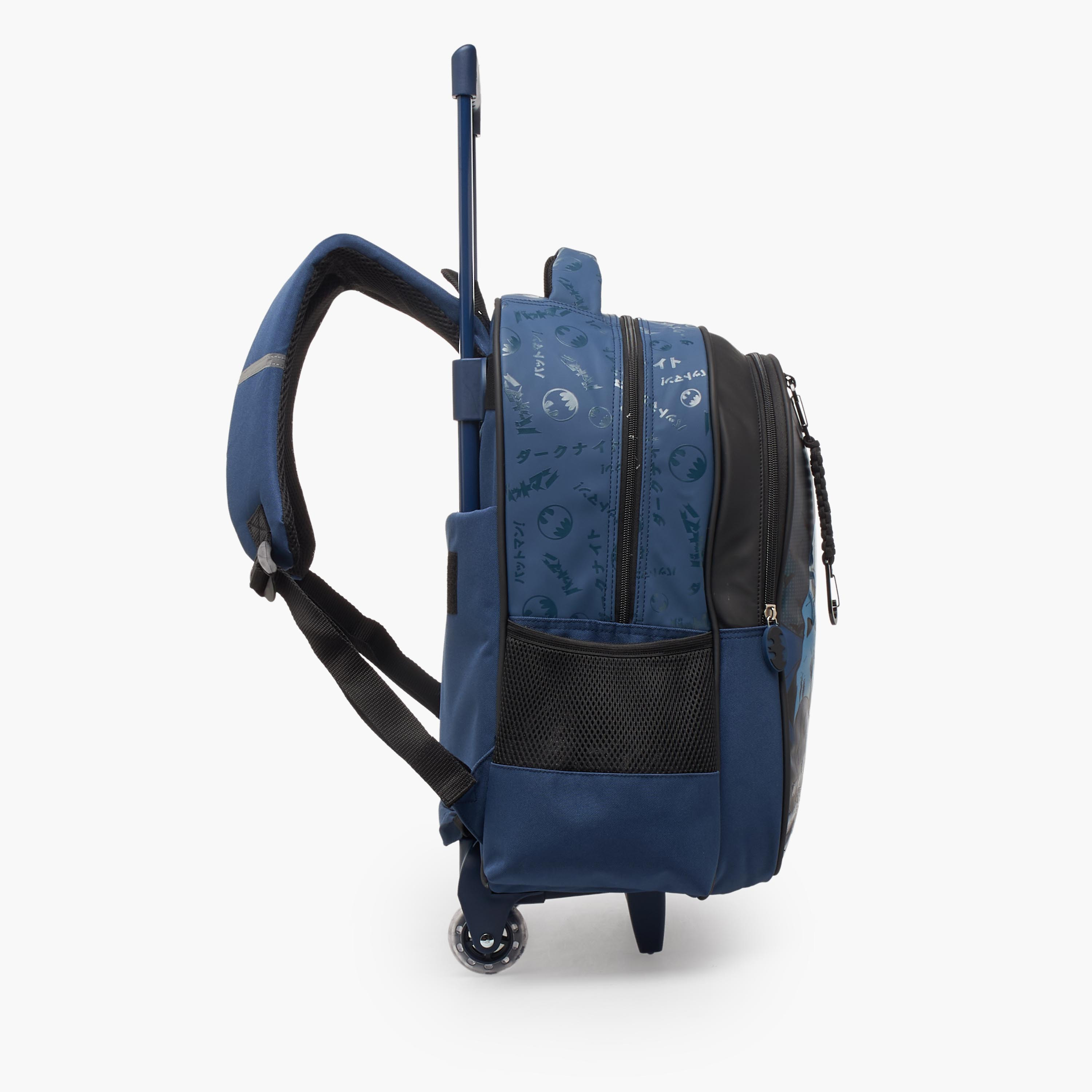 شنطة ترولي بطبعات باتمان للأولاد 5-8 سنوات مع مقبض قابل للسحب - 16 بوصة-school-bagsandbackpacks-trolleybags-image-9