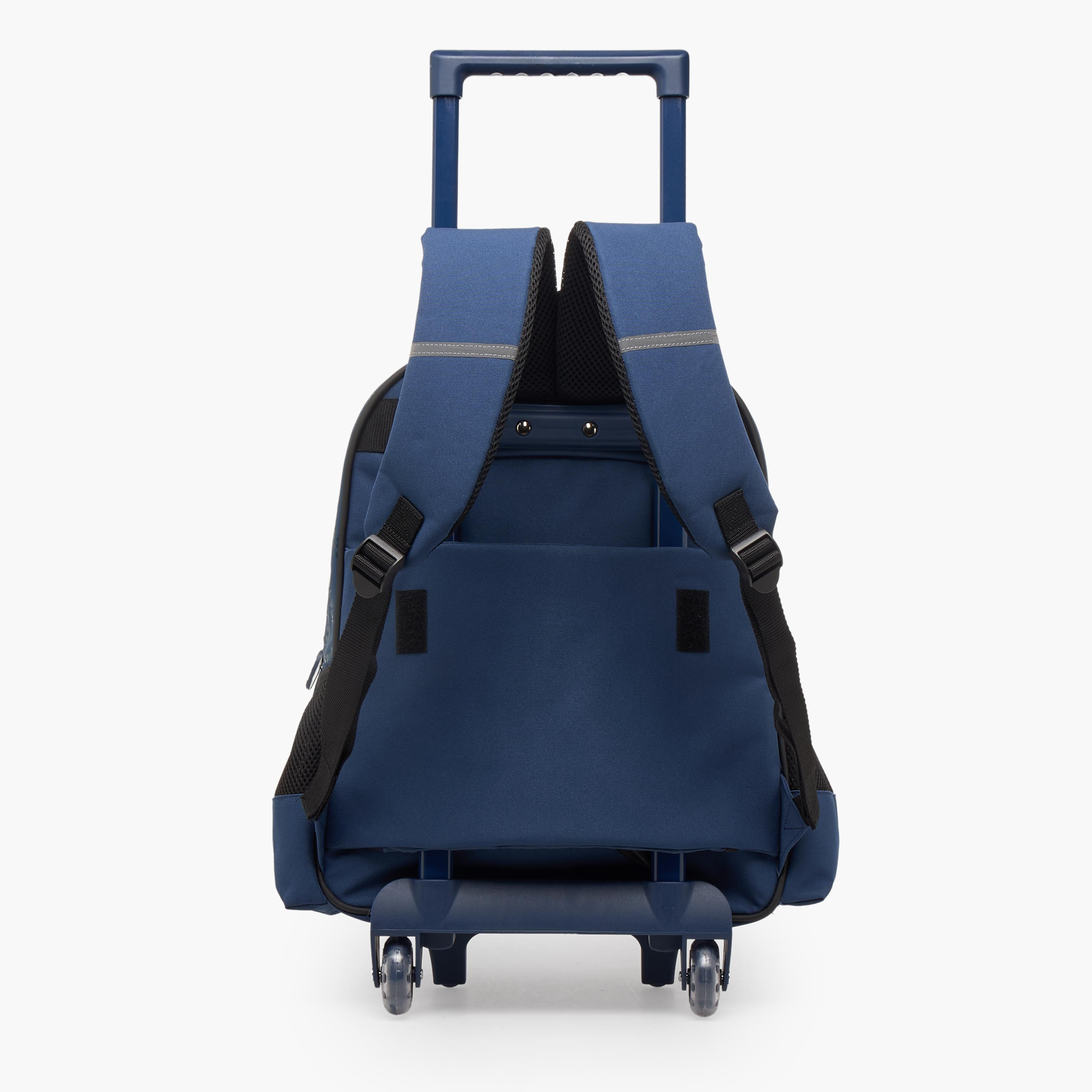 شنطة ترولي بطبعات باتمان للأولاد 5-8 سنوات مع مقبض قابل للسحب - 16 بوصة-school-bagsandbackpacks-trolleybags-image-10