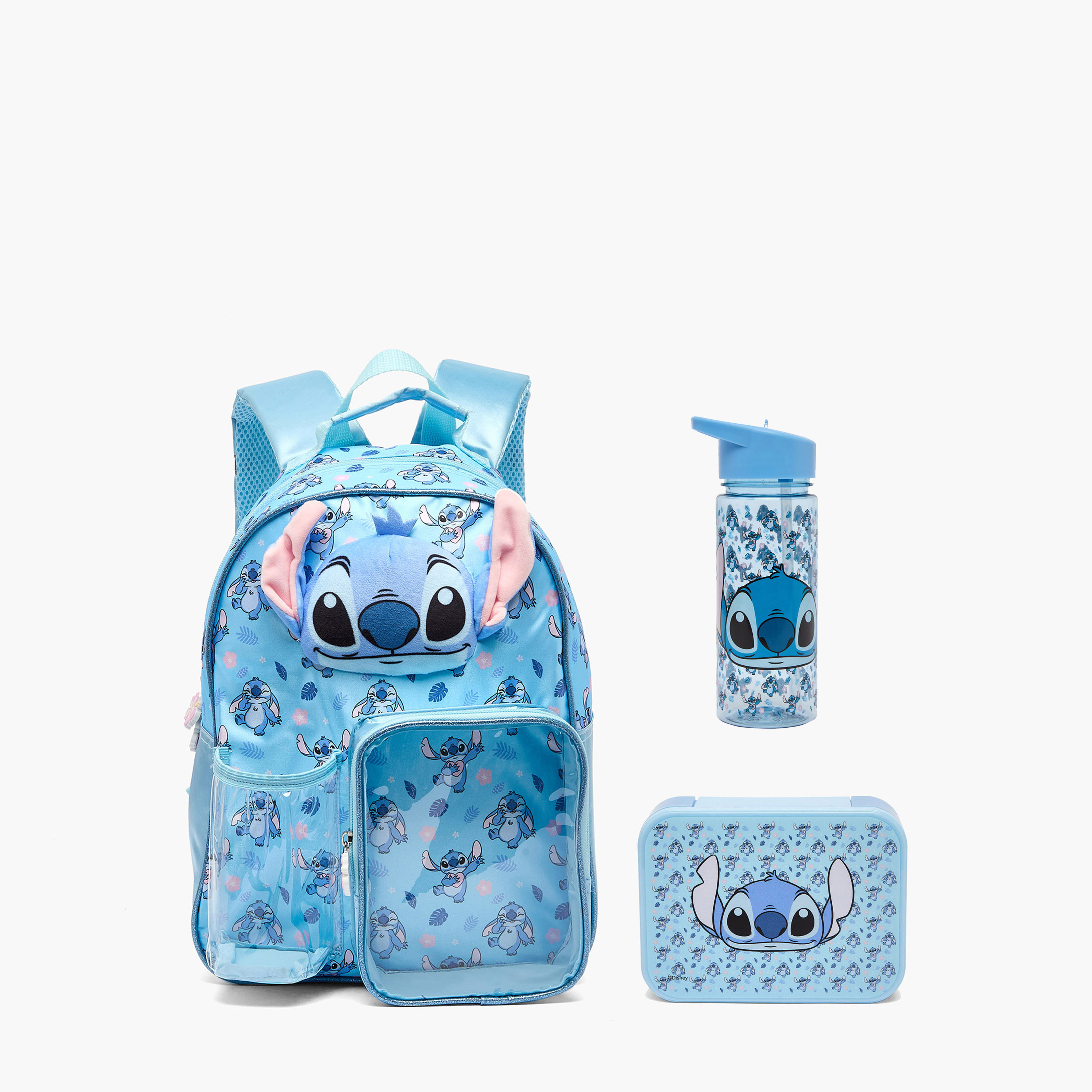 Disney Stitch 3-Piece School Backpack Set for Girls 3-5 Years with Lunch Box - 14 inches-school-bagsandbackpacks-backpacks-image-1