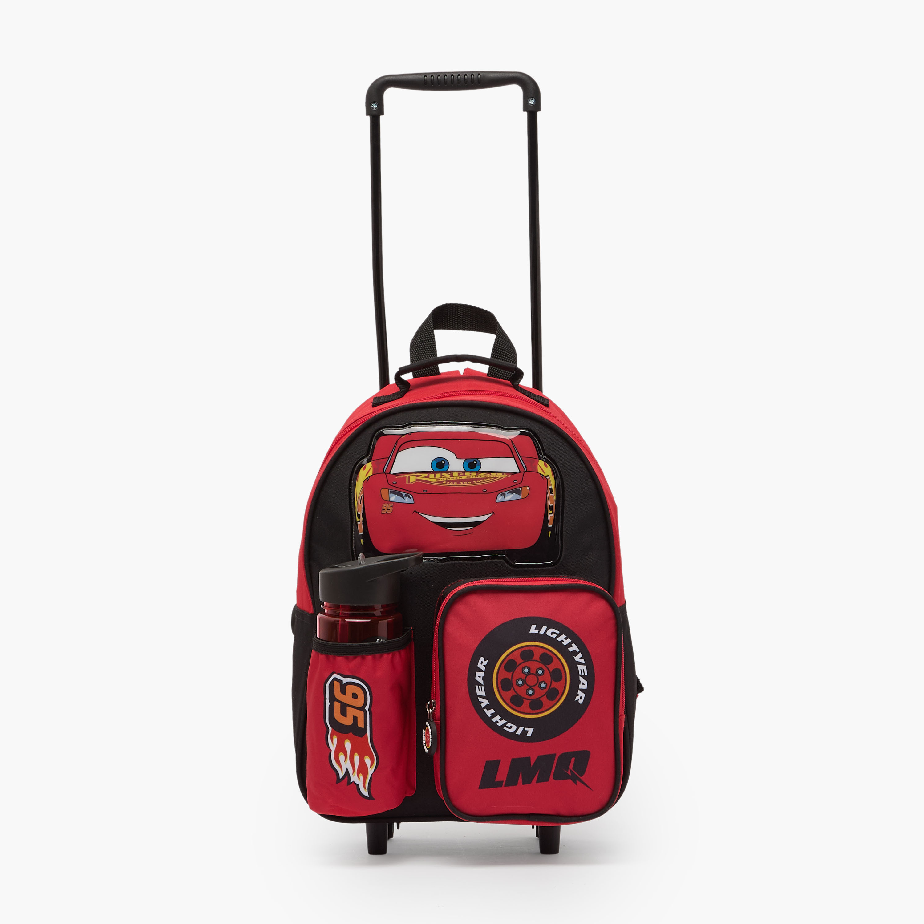 Disney Cars Print 3-Piece School Trolley Bag Set for Boys 3-5 Years with Lunch Box - 14 inches-school-bagsandbackpacks-trolleybags-image-6