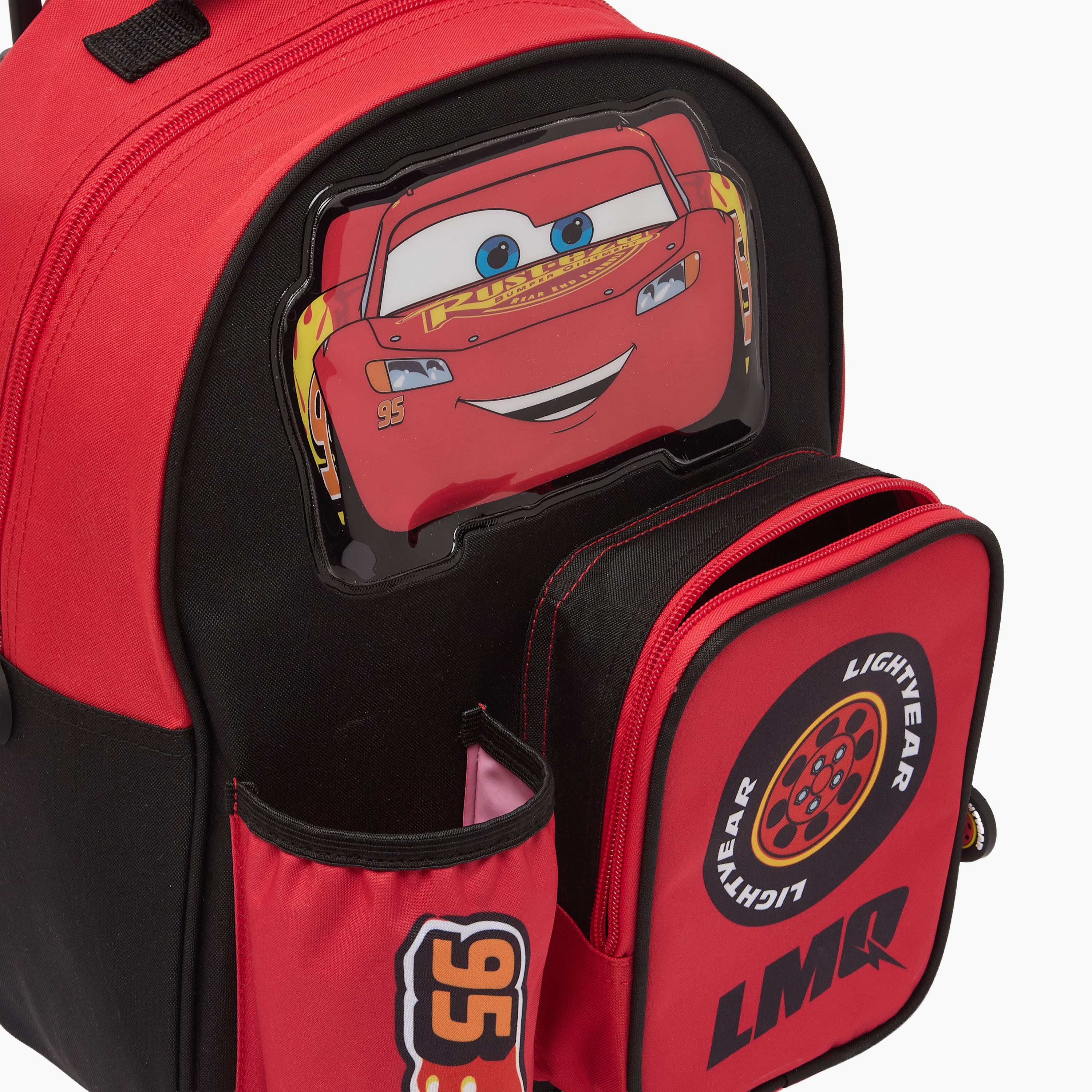 Disney Cars Print 3-Piece School Trolley Bag Set for Boys 3-5 Years with Lunch Box - 14 inches-school-bagsandbackpacks-trolleybags-image-9