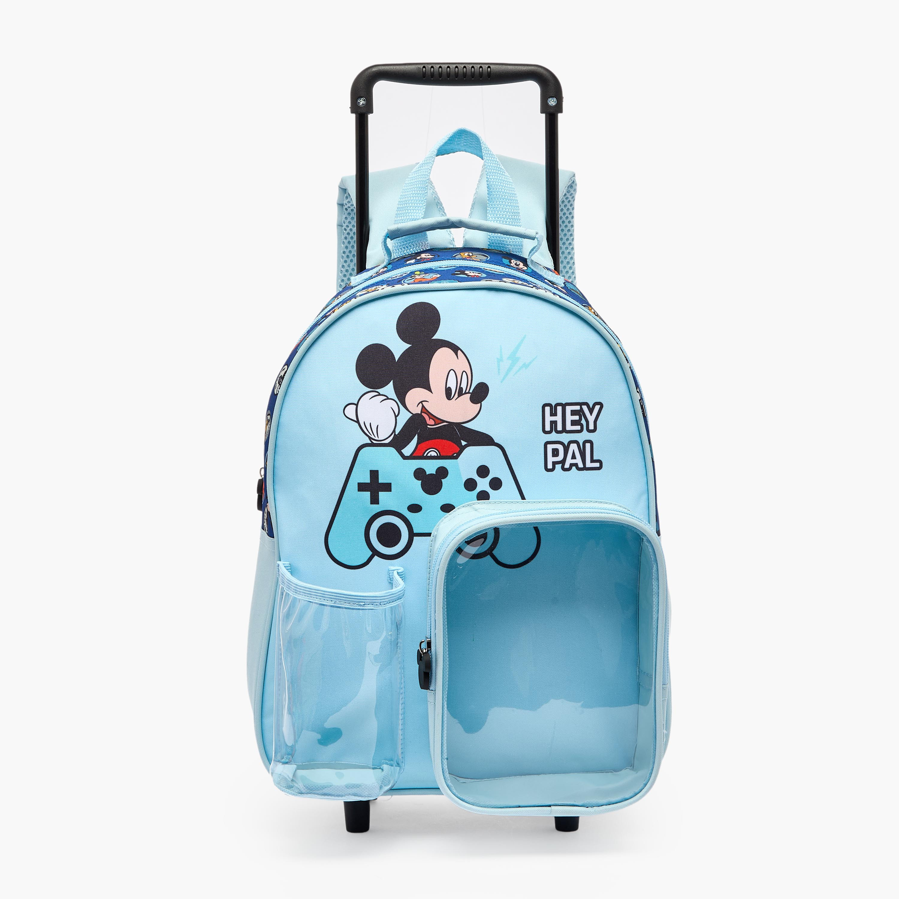 Disney Mickey Mouse 3-Piece School Trolley Bag Set for Boys 3-5 Years with Lunch Box - 14 inches-school-bagsandbackpacks-trolleybags-image-5