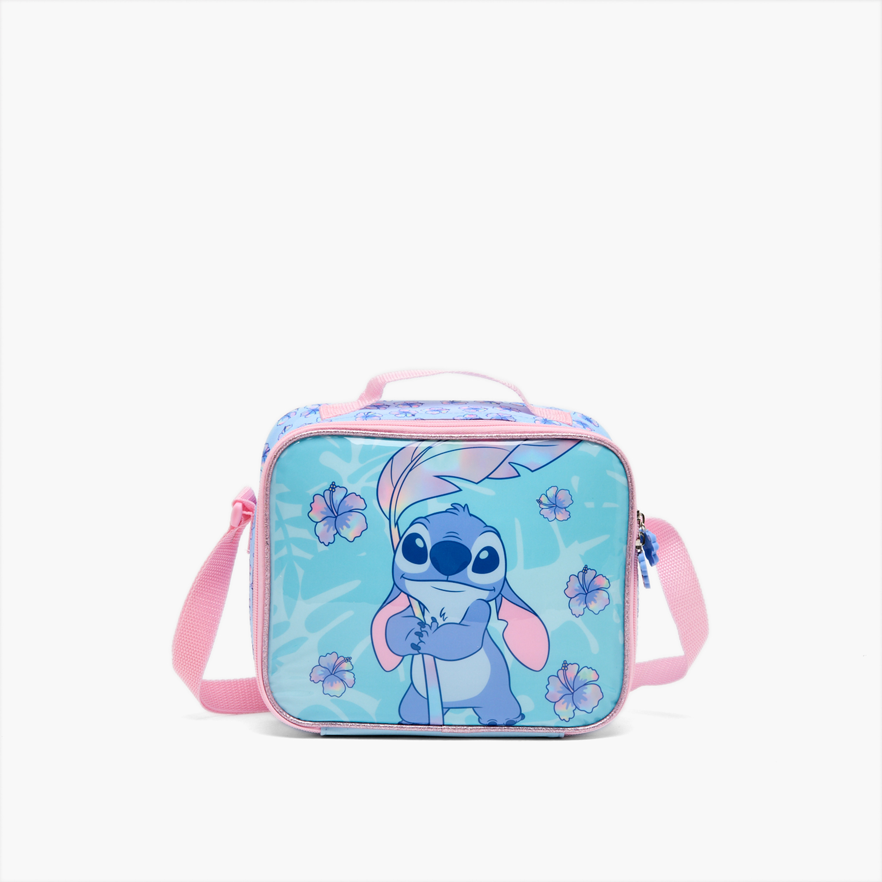 Disney Stitch Print 5-Piece School Trolley Bag Set for Girls 5-8 Years with Lunch Bag - 16 inches-school-bagsandbackpacks-trolleybags-image-11