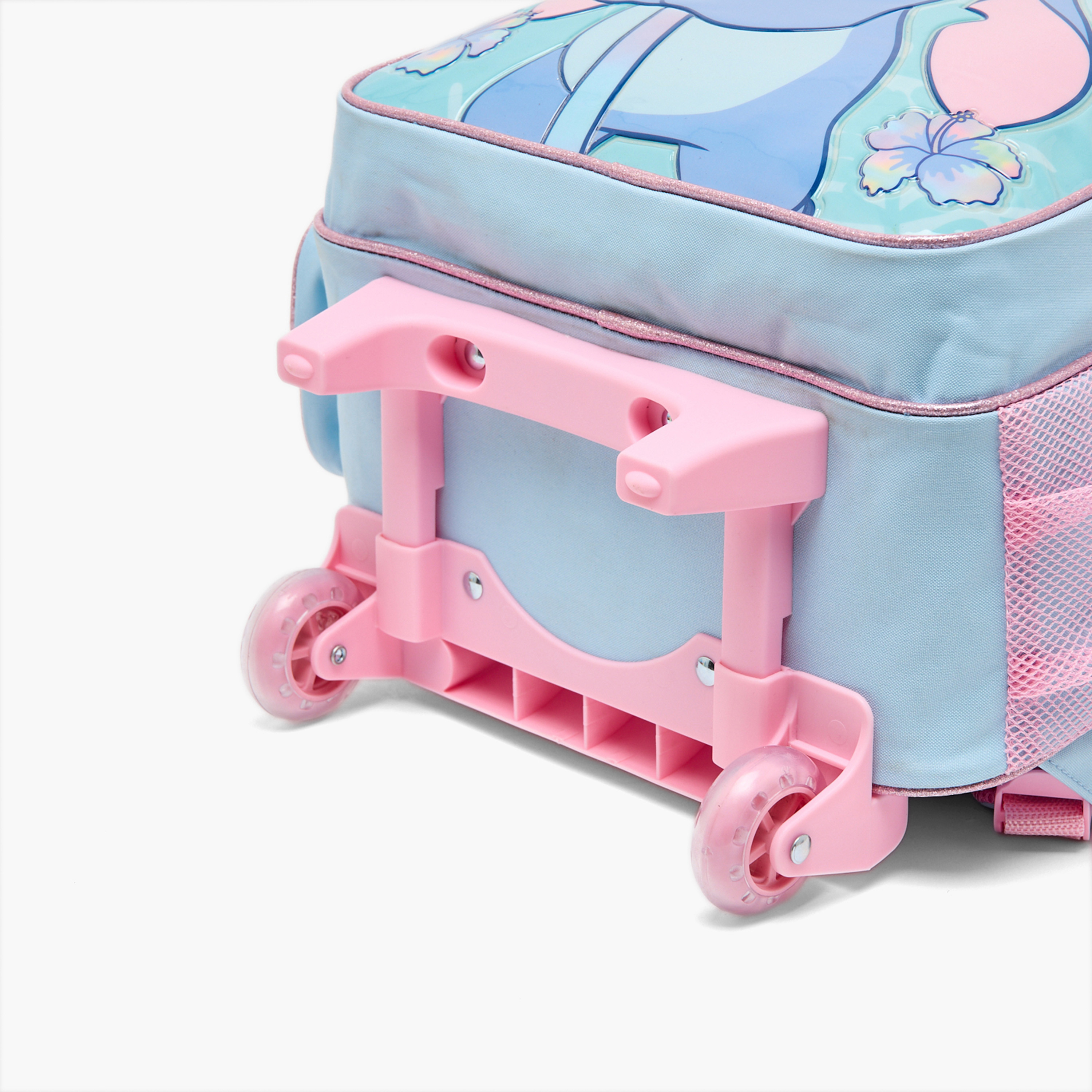 Disney Stitch Print 5-Piece School Trolley Bag Set for Girls 5-8 Years with Lunch Bag - 16 inches-school-bagsandbackpacks-trolleybags-image-10