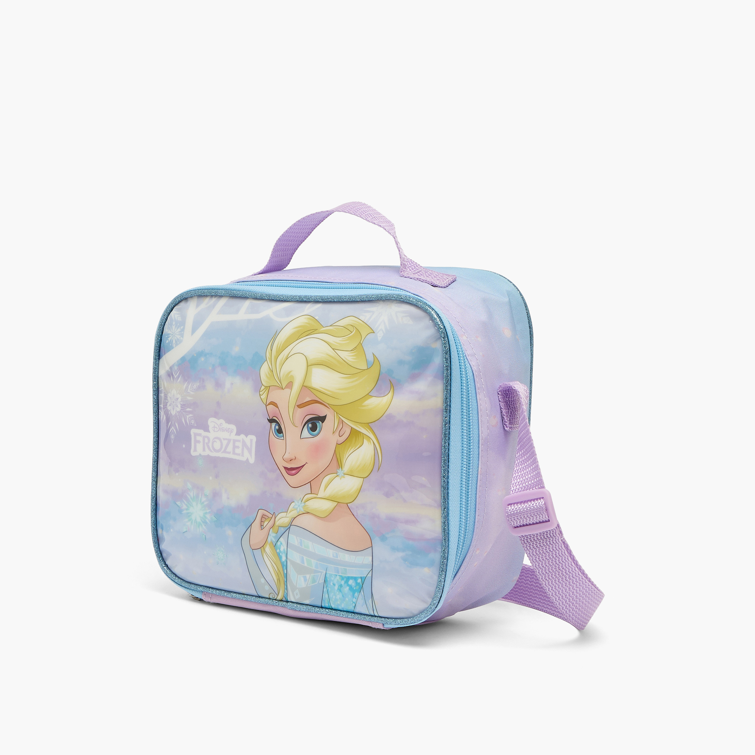 طقم شنطة ترولي مدرسية فروزن 5 قطع للبنات 5-8 سنوات مع شنطة غداء من ديزني - 16 بوصة-school-bagsandbackpacks-trolleybags-image-13