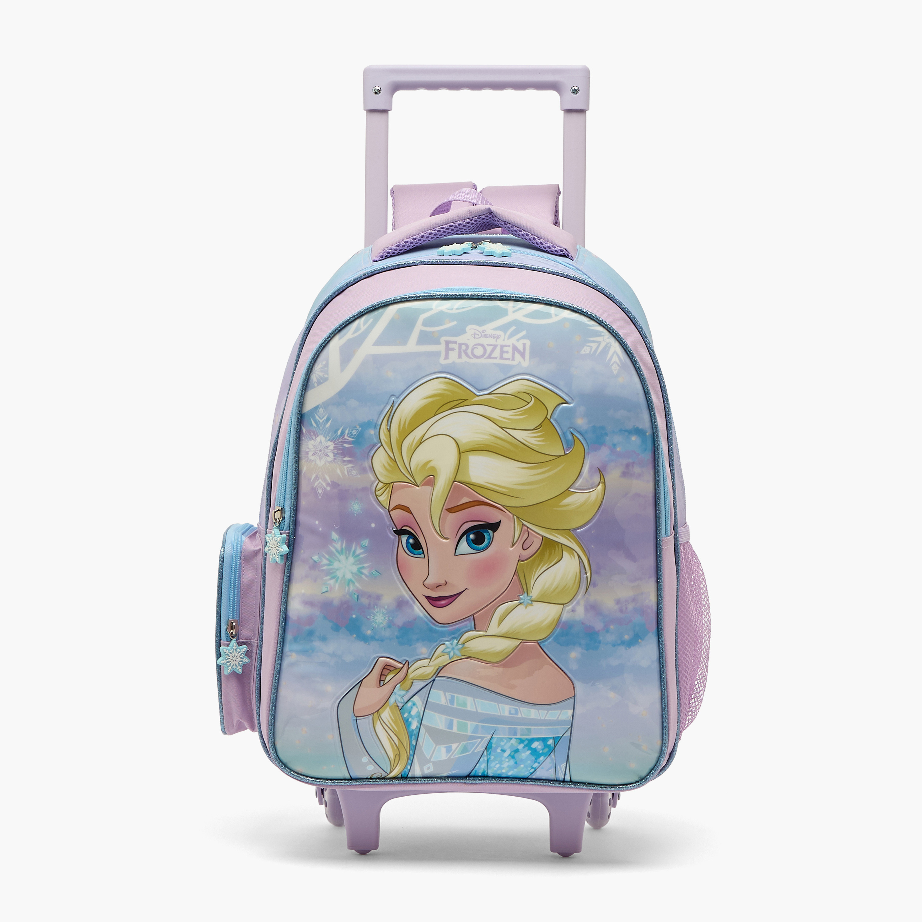 طقم شنطة ترولي مدرسية فروزن 5 قطع للبنات 5-8 سنوات مع شنطة غداء من ديزني - 16 بوصة-school-bagsandbackpacks-trolleybags-image-3