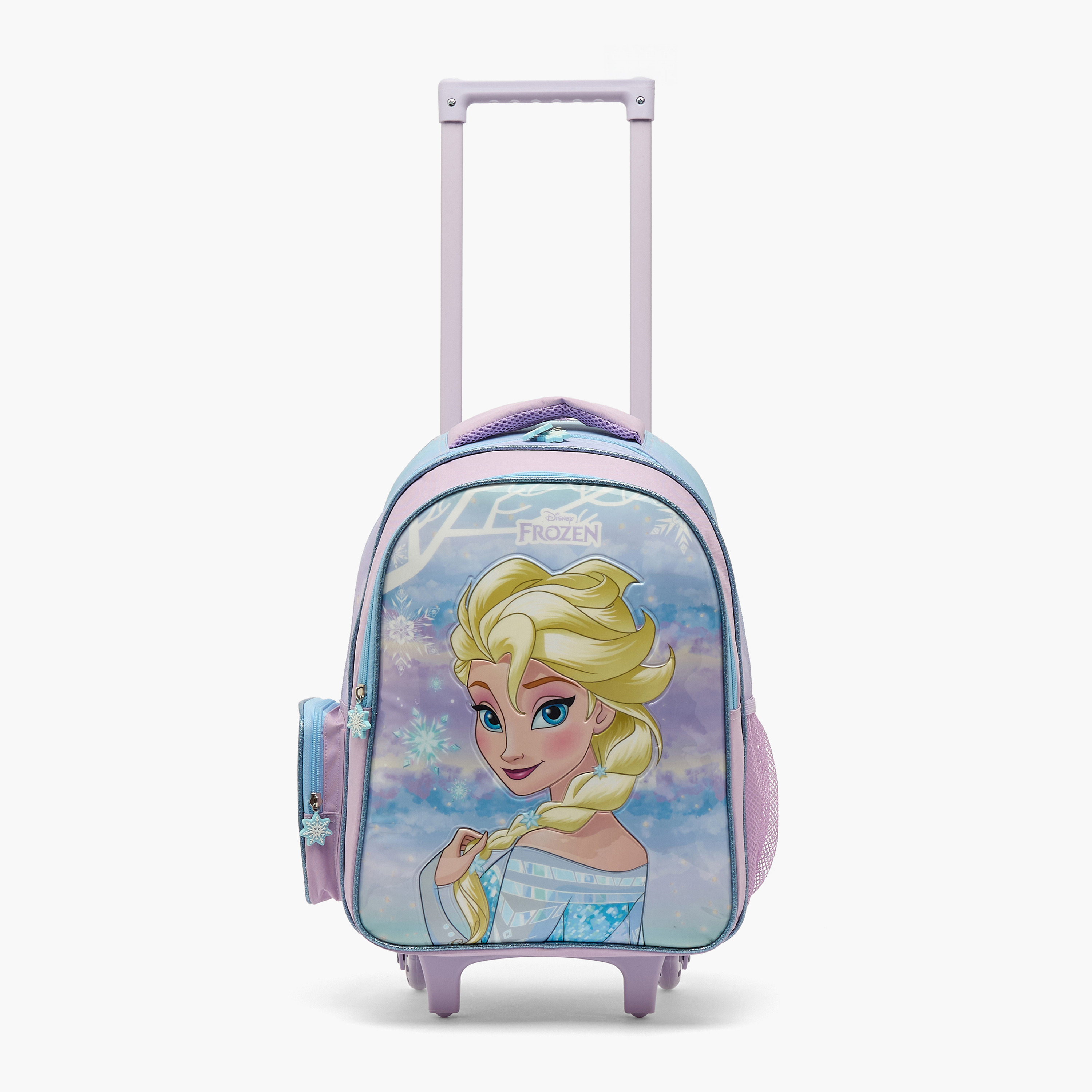 طقم شنطة ترولي مدرسية فروزن 5 قطع للبنات 5-8 سنوات مع شنطة غداء من ديزني - 16 بوصة-school-bagsandbackpacks-trolleybags-image-4