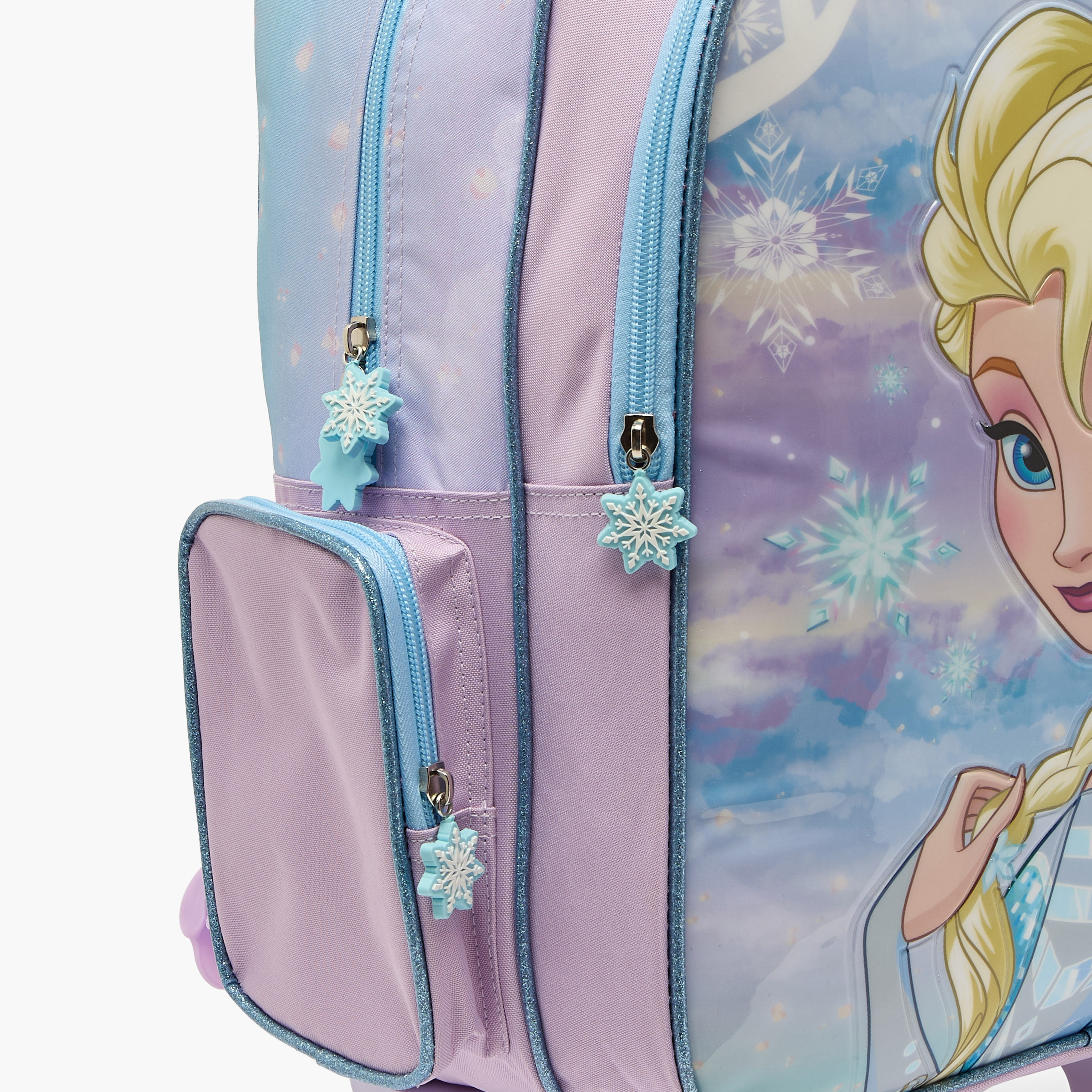 طقم شنطة ترولي مدرسية فروزن 5 قطع للبنات 5-8 سنوات مع شنطة غداء من ديزني - 16 بوصة-school-bagsandbackpacks-trolleybags-image-5