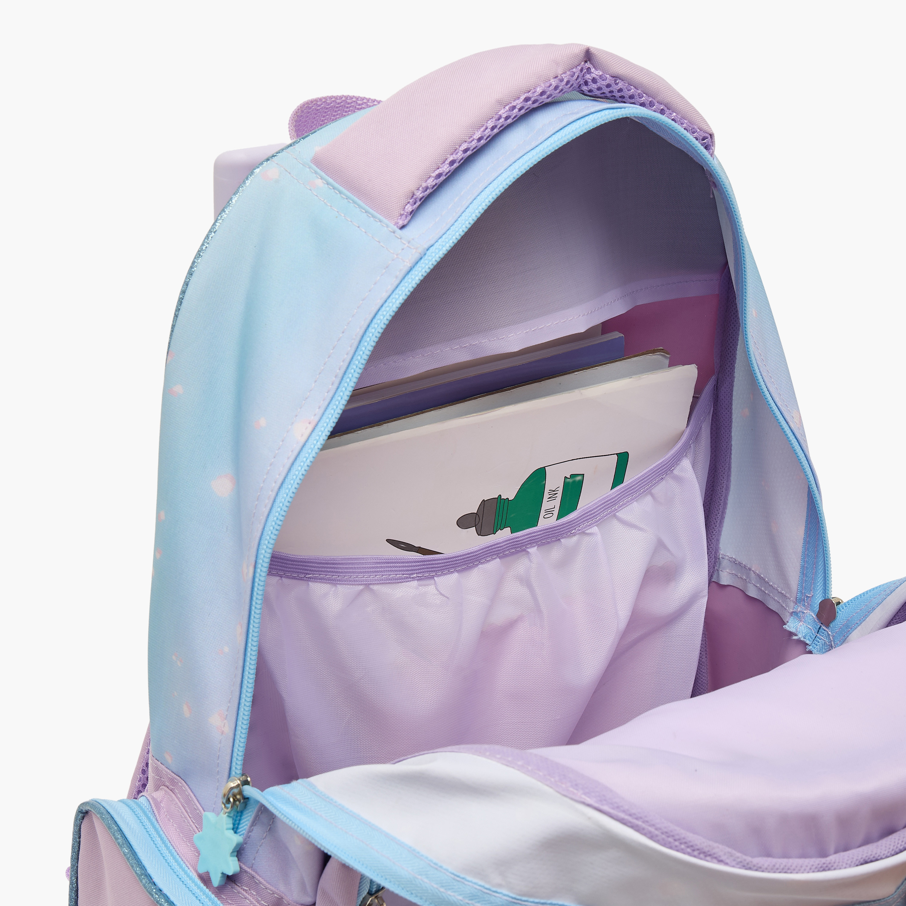 طقم شنطة ترولي مدرسية فروزن 5 قطع للبنات 5-8 سنوات مع شنطة غداء من ديزني - 16 بوصة-school-bagsandbackpacks-trolleybags-image-7