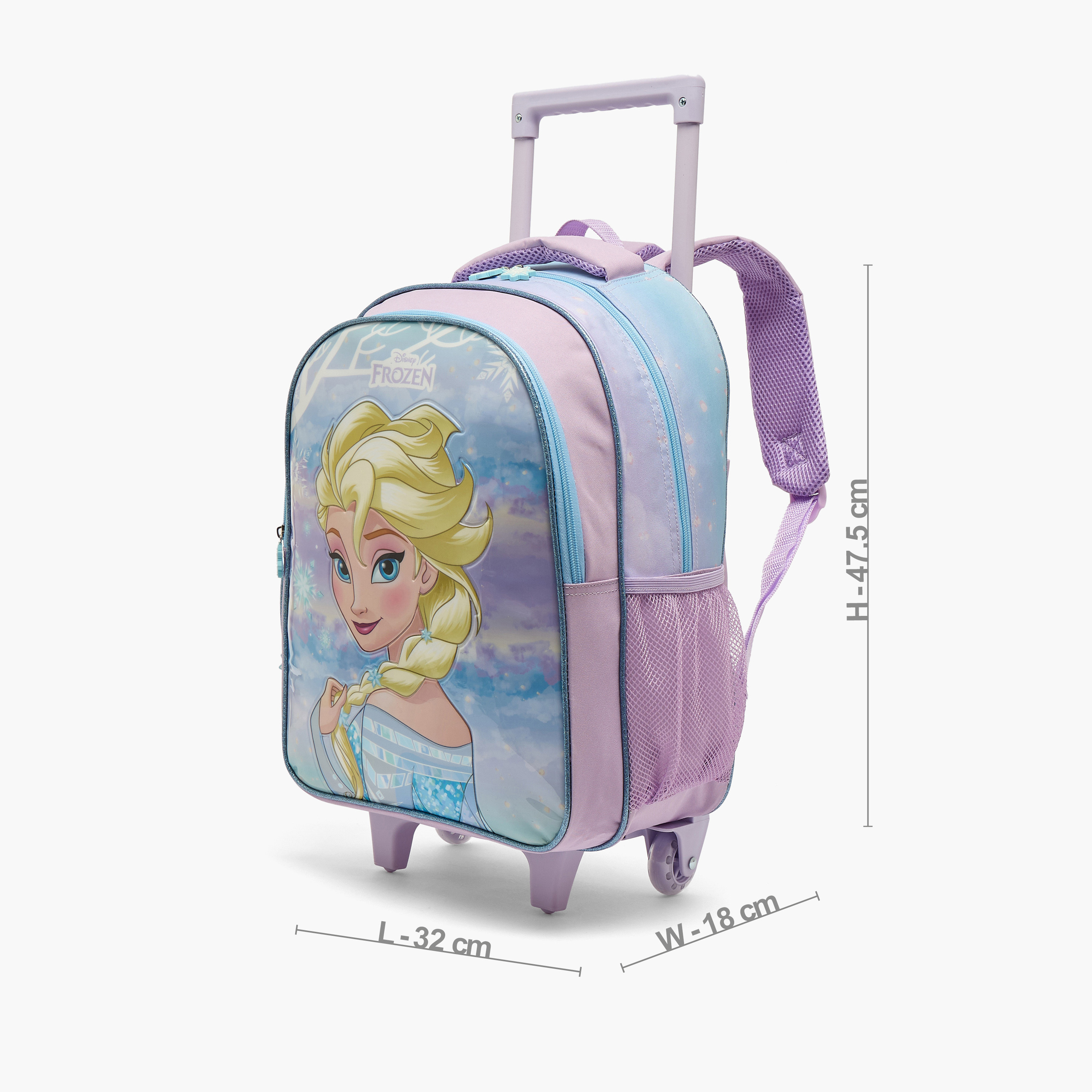طقم شنطة ترولي مدرسية فروزن 5 قطع للبنات 5-8 سنوات مع شنطة غداء من ديزني - 16 بوصة-school-bagsandbackpacks-trolleybags-image-8