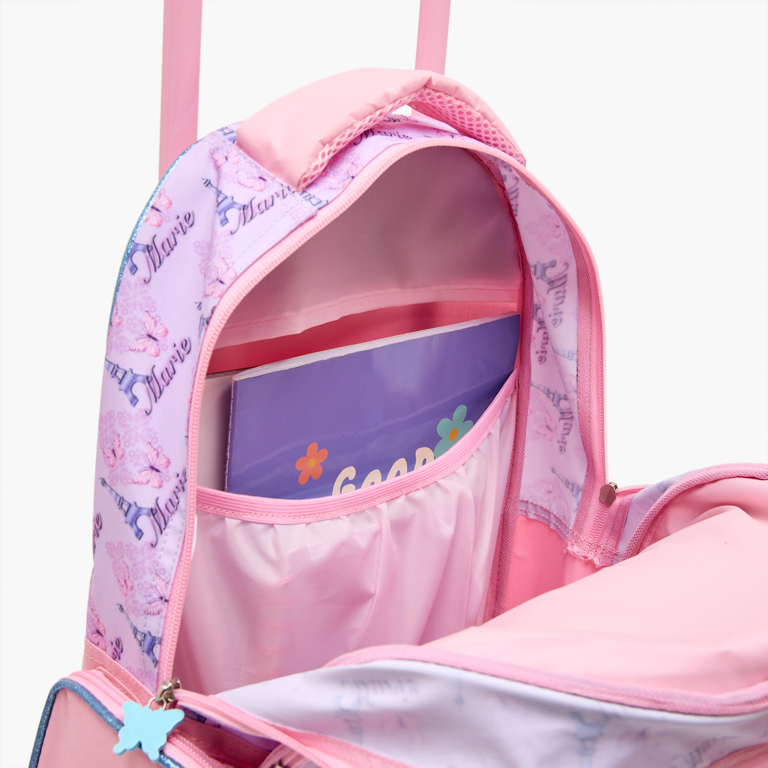 Disney Marie Print 5-Piece School Trolley Bag Set for Girls 5-8 Years with Lunch Bag - 16 inches-school-bagsandbackpacks-trolleybags-image-6