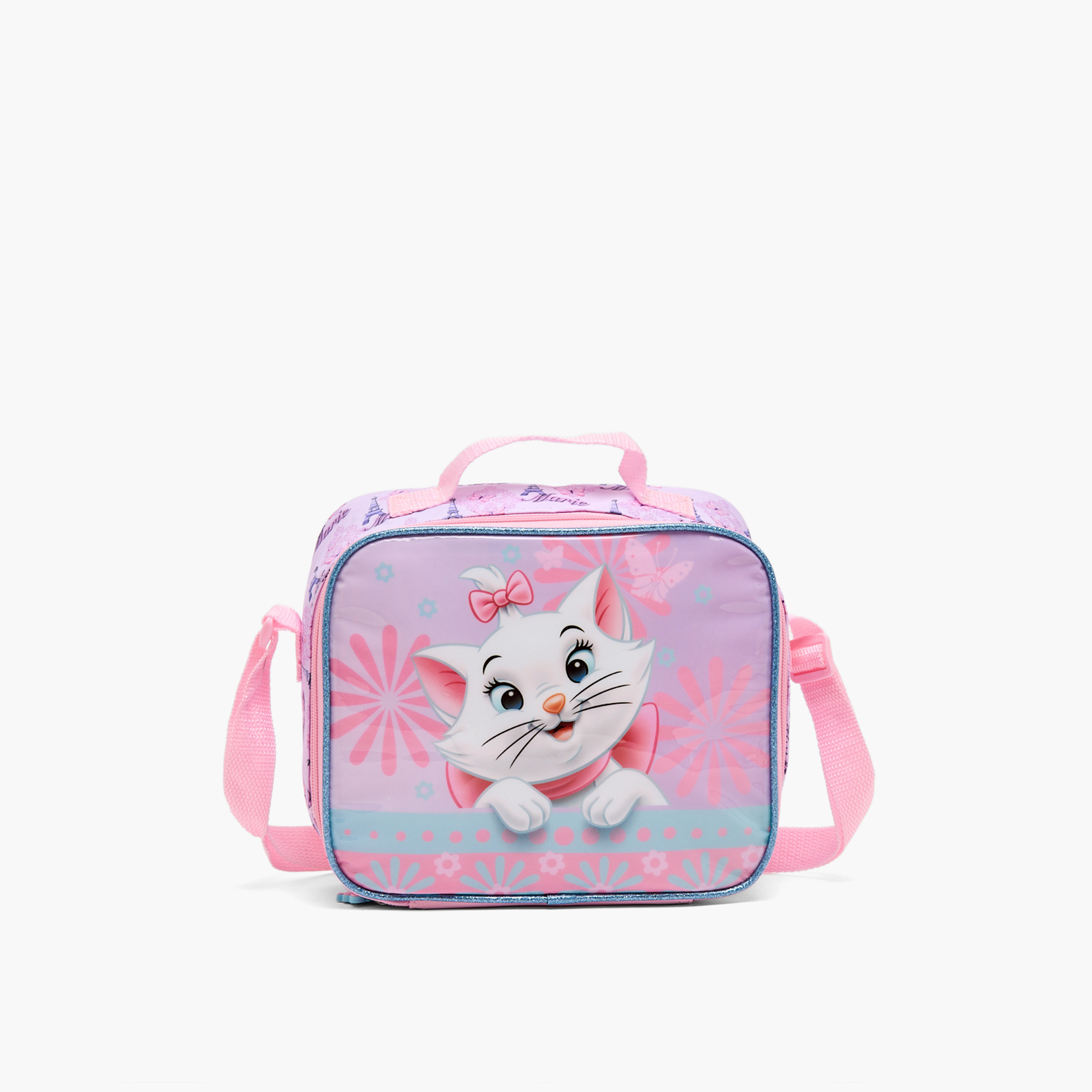 Disney Marie Print 5-Piece School Trolley Bag Set for Girls 5-8 Years with Lunch Bag - 16 inches-school-bagsandbackpacks-trolleybags-image-11