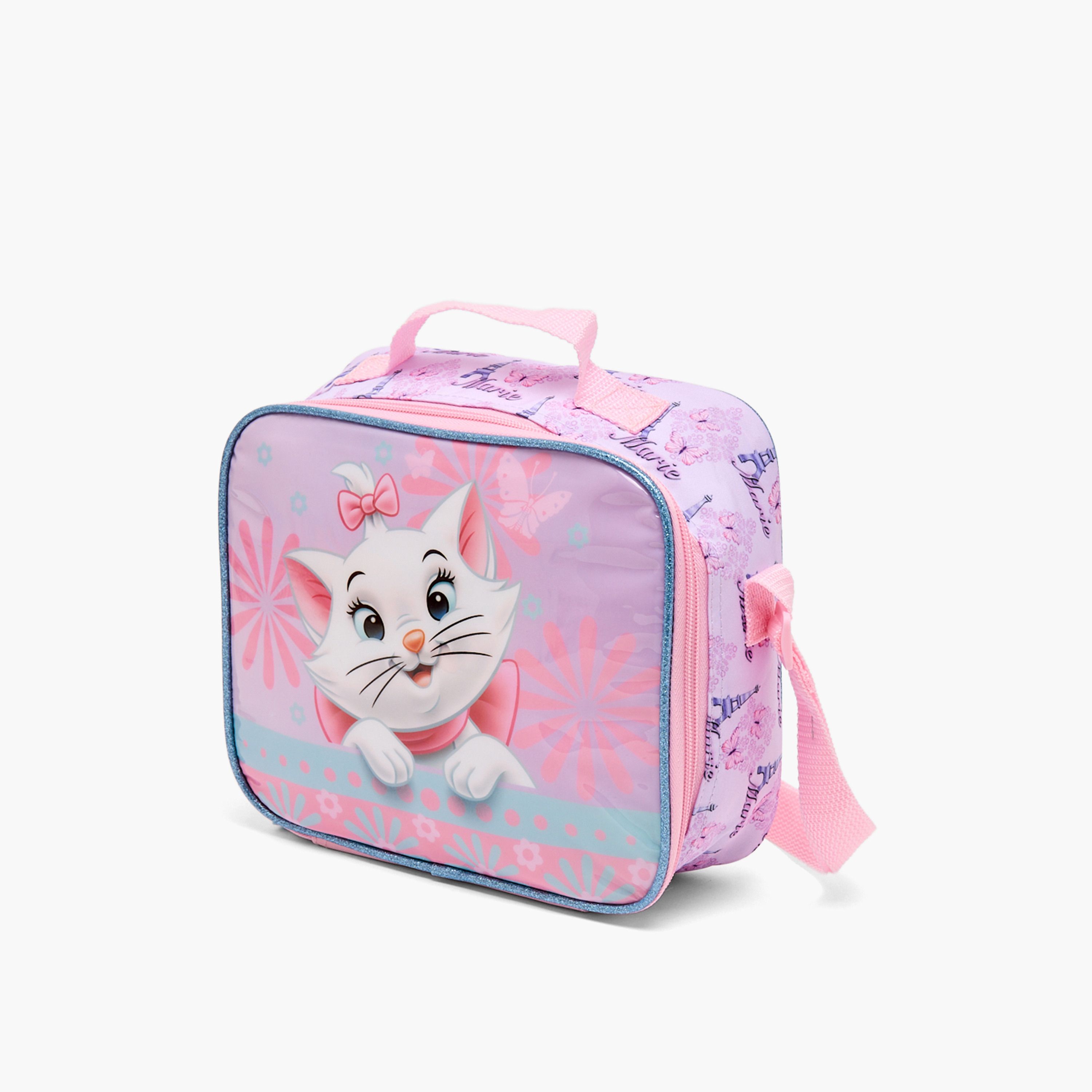Disney Marie Print 5-Piece School Trolley Bag Set for Girls 5-8 Years with Lunch Bag - 16 inches-school-bagsandbackpacks-trolleybags-image-12