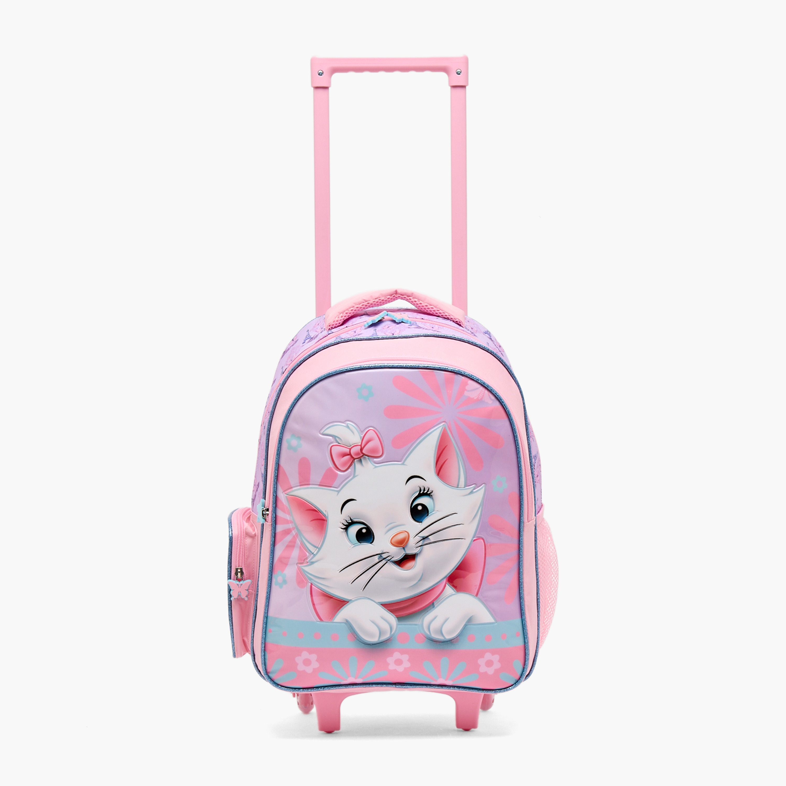Disney Marie Print 5-Piece School Trolley Bag Set for Girls 5-8 Years with Lunch Bag - 16 inches-school-bagsandbackpacks-trolleybags-image-2