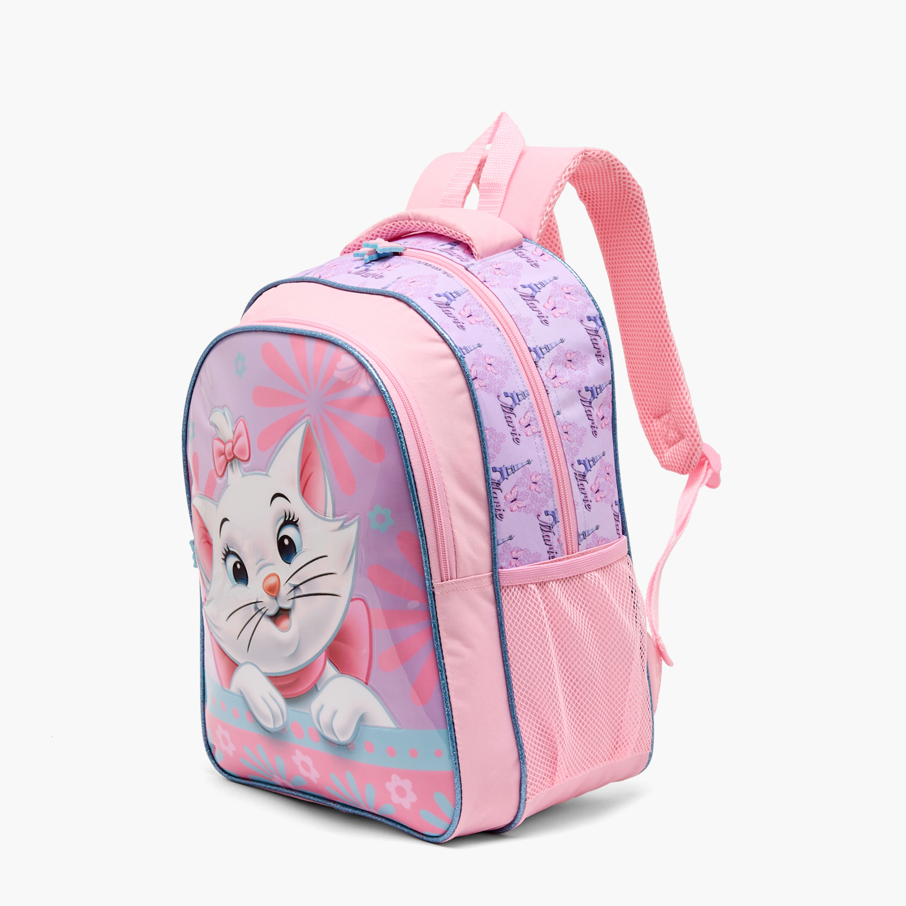 طقم شنطة مدرسية للبنات من 5-8 سنوات بطبعة ماري مع شنطة غداء من ديزني - 5 قطع - 16 بوصة-school-bagsandbackpacks-backpacks-image-5