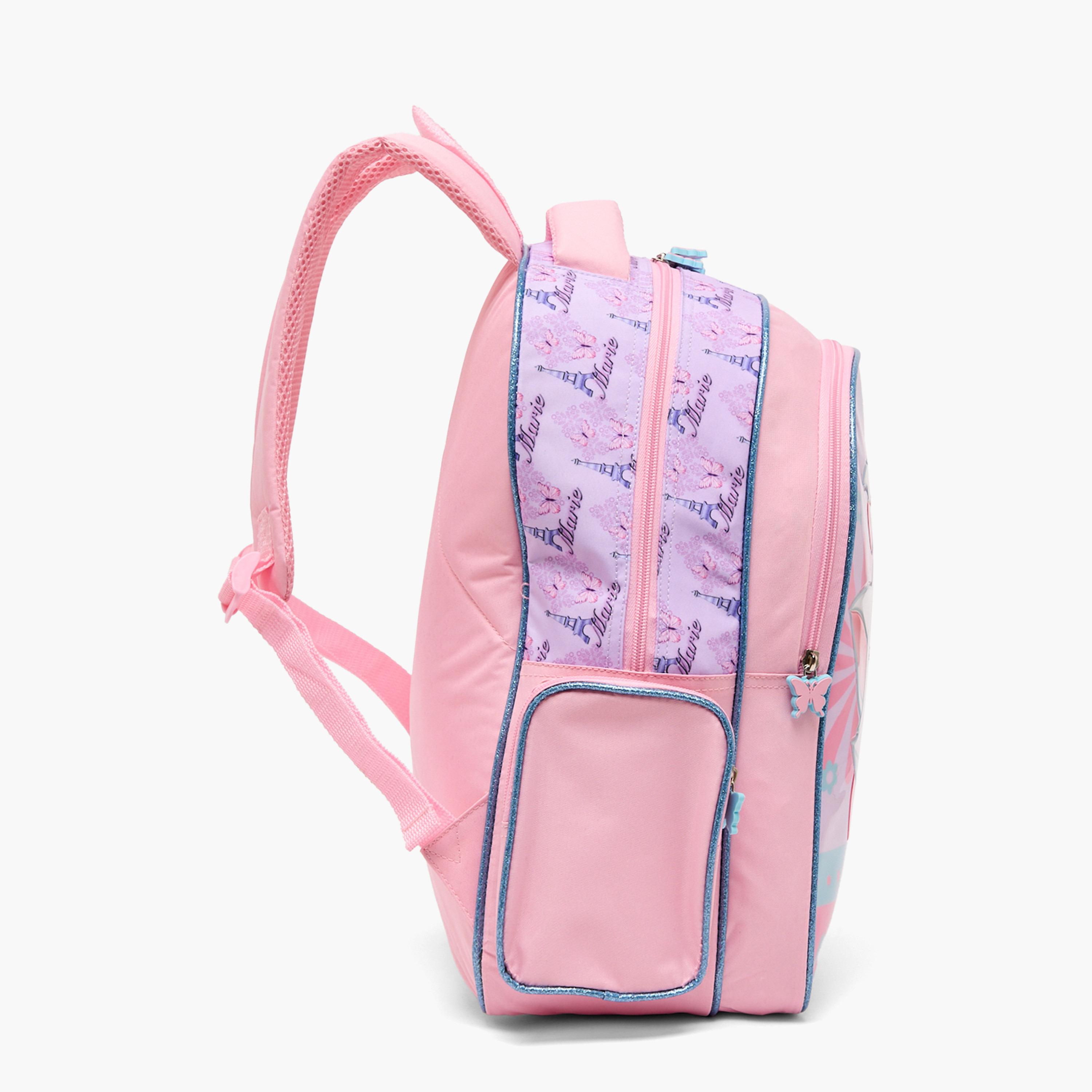 طقم شنطة مدرسية للبنات من 5-8 سنوات بطبعة ماري مع شنطة غداء من ديزني - 5 قطع - 16 بوصة-school-bagsandbackpacks-backpacks-image-6
