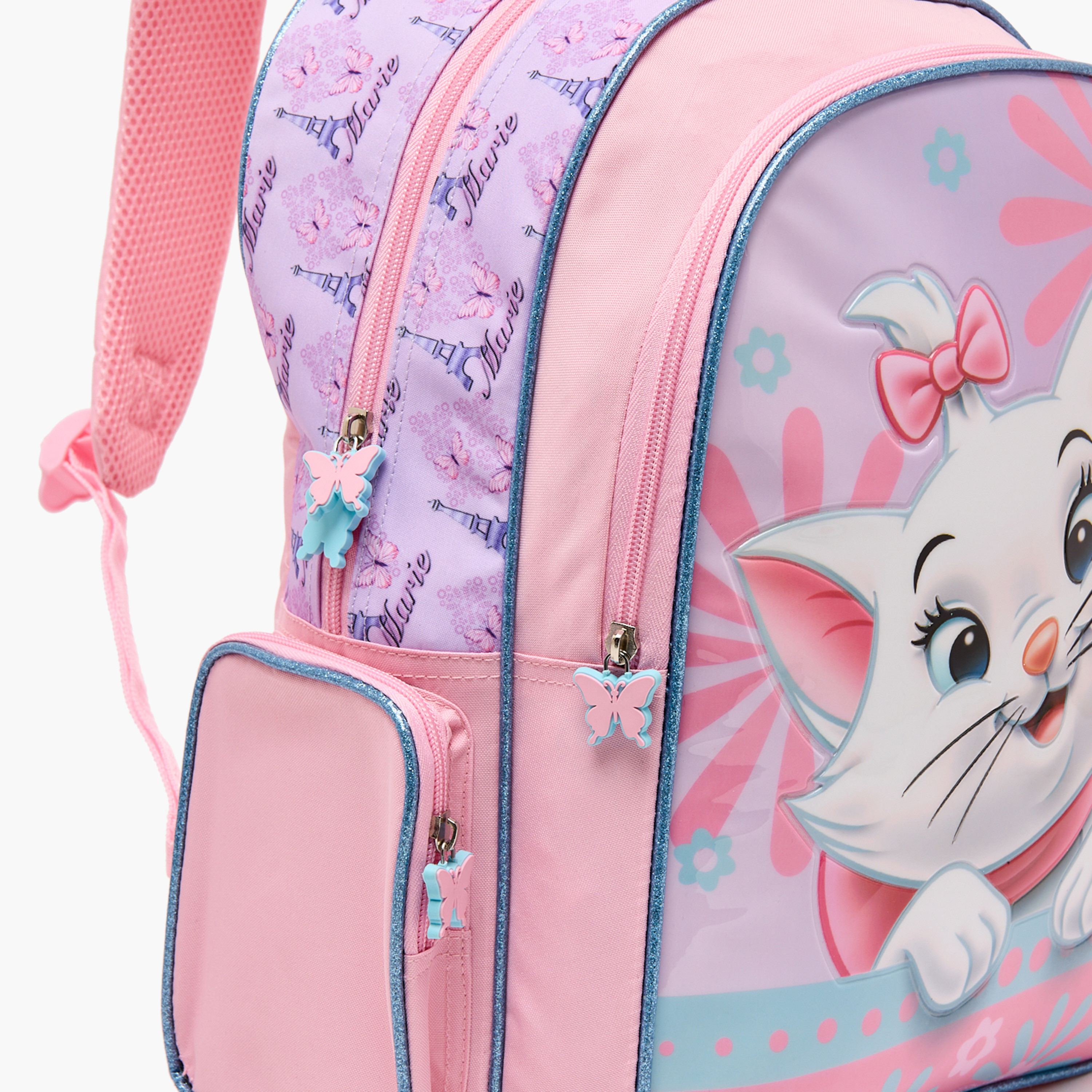 طقم شنطة مدرسية للبنات من 5-8 سنوات بطبعة ماري مع شنطة غداء من ديزني - 5 قطع - 16 بوصة-school-bagsandbackpacks-backpacks-image-3