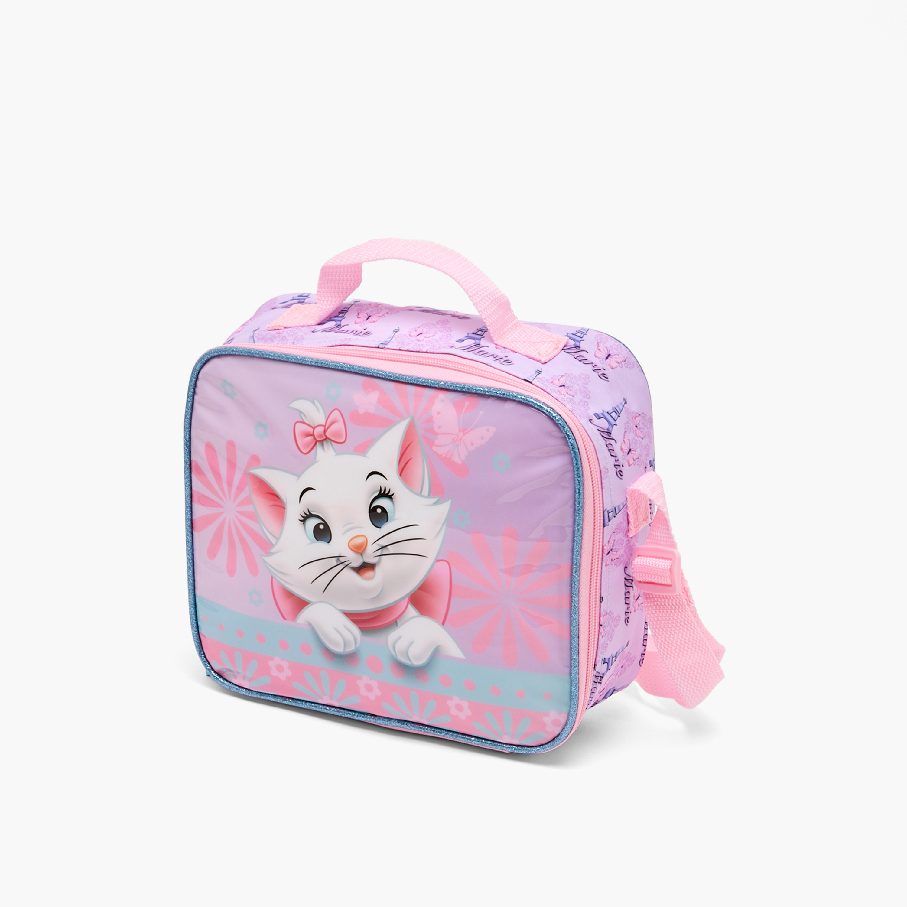 طقم شنطة مدرسية للبنات من 5-8 سنوات بطبعة ماري مع شنطة غداء من ديزني - 5 قطع - 16 بوصة-school-bagsandbackpacks-backpacks-image-9
