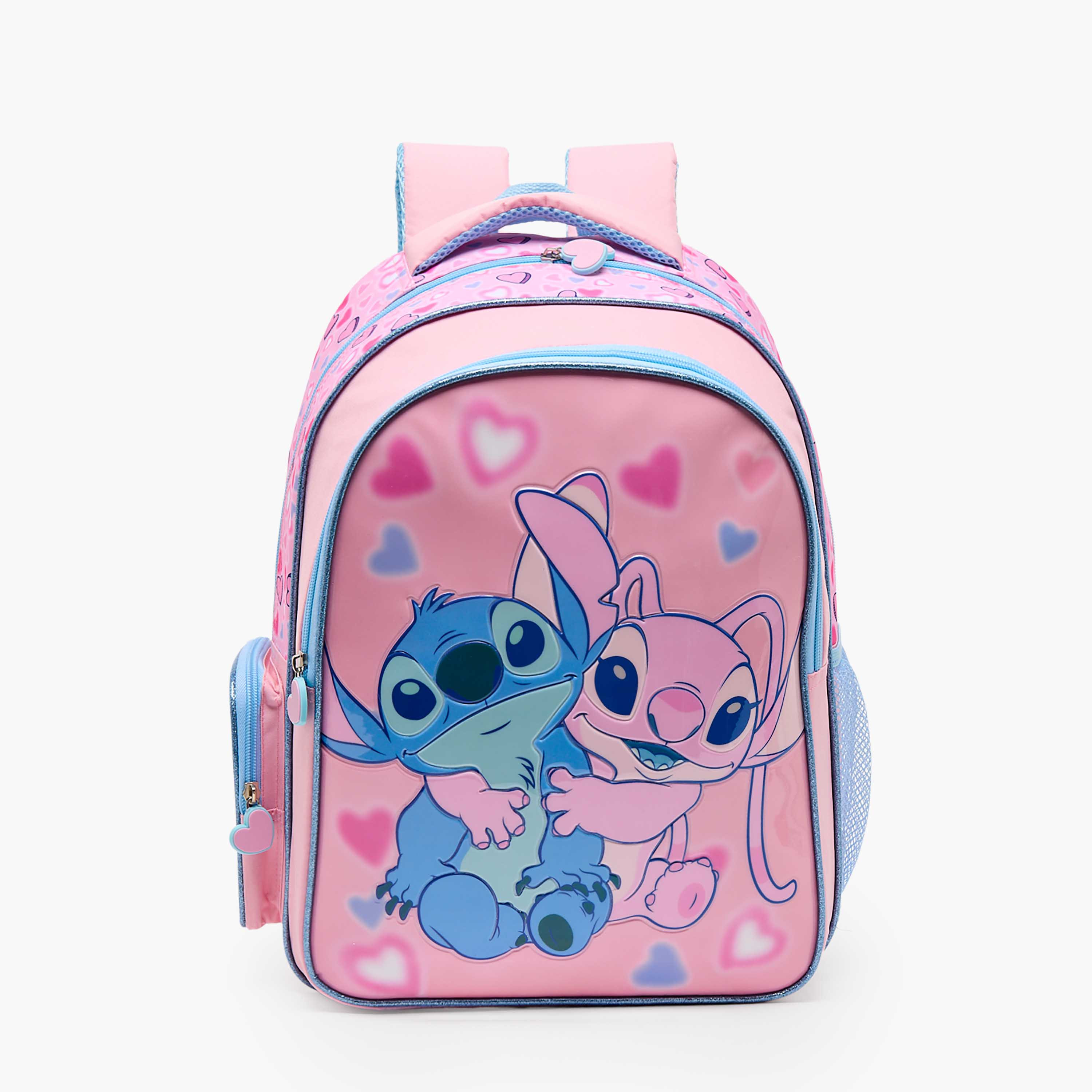 Disney Stitch 5-Piece School Backpack Set for Girls 5-8 Years with Lunch Bag - 18 inches-school-bagsandbackpacks-backpacks-image-2
