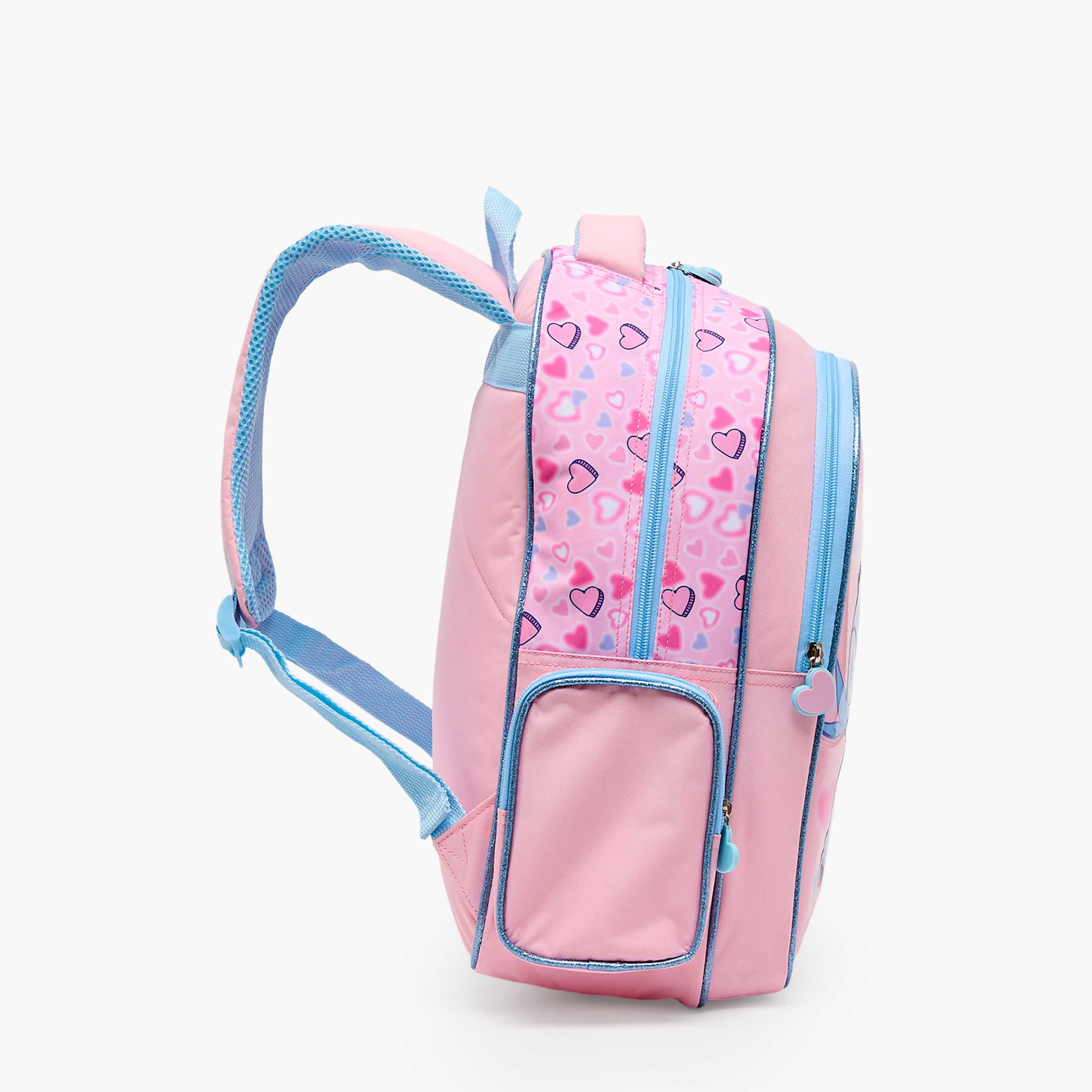Disney Stitch 5-Piece School Backpack Set for Girls 5-8 Years with Lunch Bag - 18 inches-school-bagsandbackpacks-backpacks-image-6