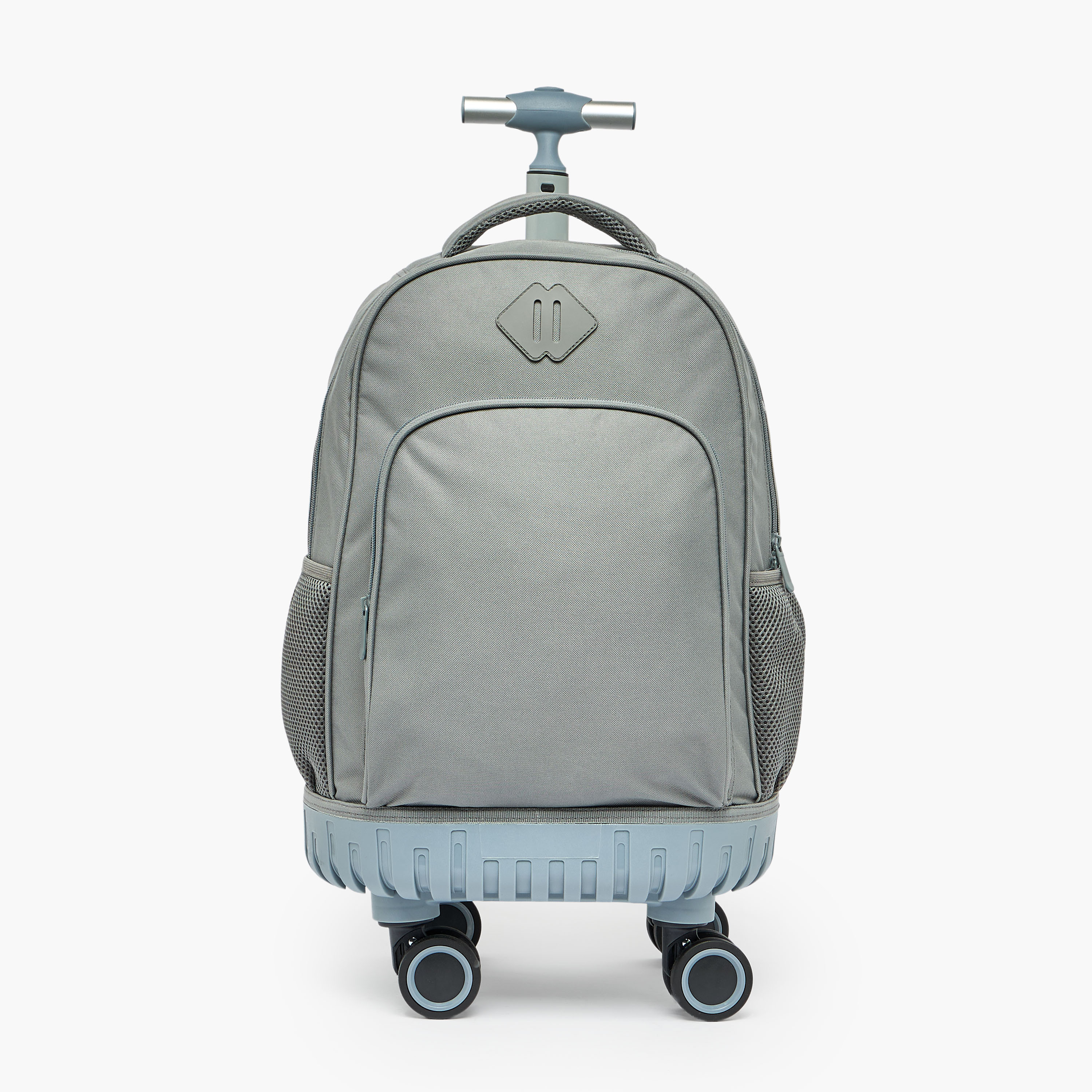 طقم شنطة ترولي مدرسية وشنطة غداء 3 قطع سادة للبنات بعمر 8-12 سنة من جونيورز - 18 بوصة-school-bagsandbackpacks-trolleybags-image-3