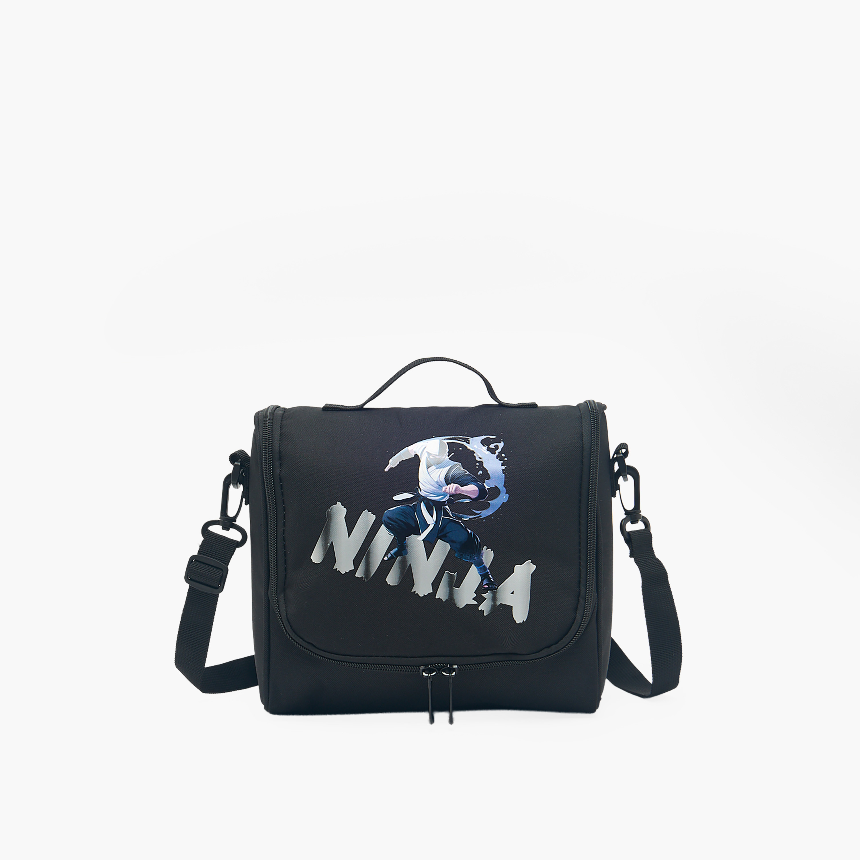 Juniors Ninja Print Trolley Bag Set for Boys 8-13 Years with Lunch Bag and Pencil Pouch-school-bagsandbackpacks-trolleybags-image-13