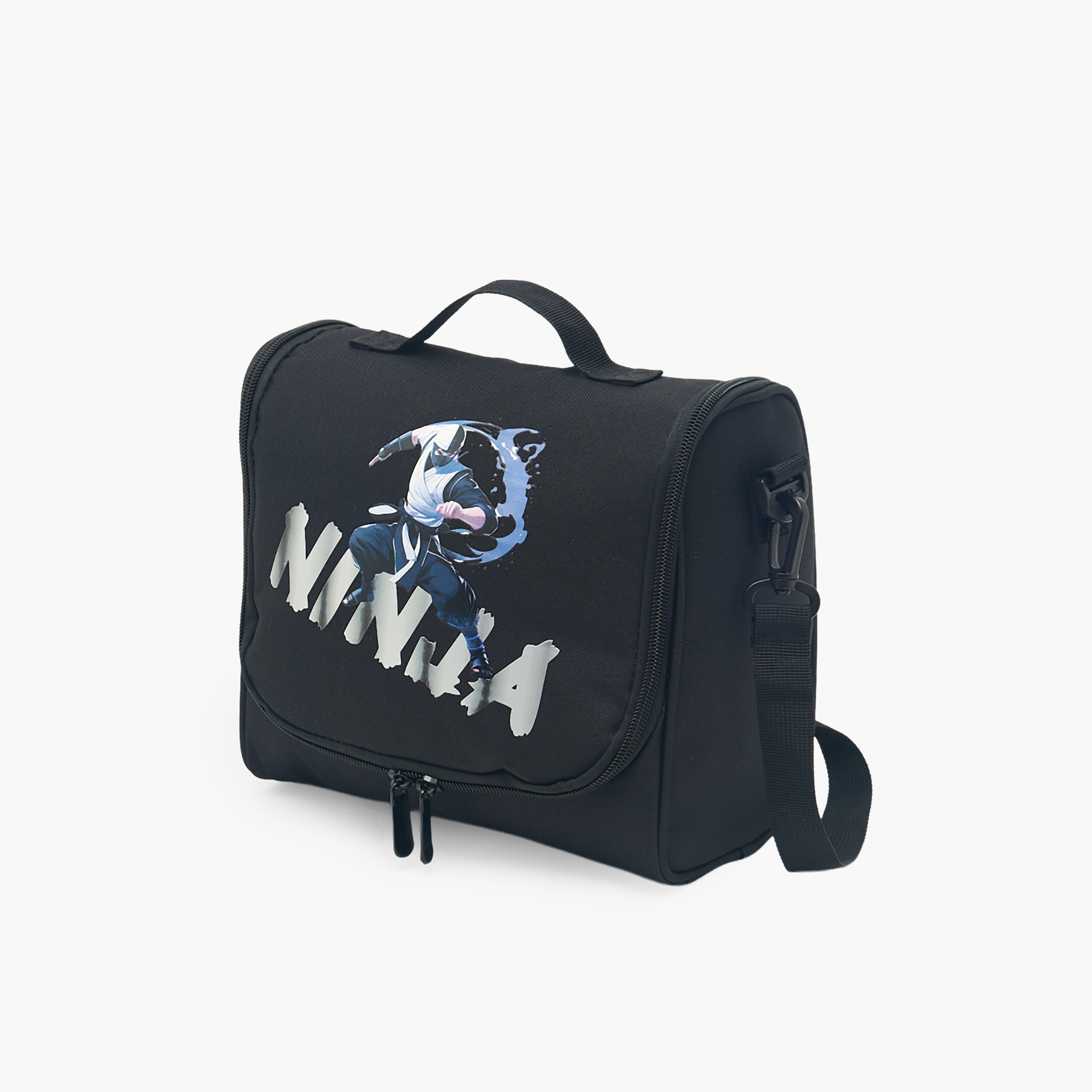 Juniors Ninja Print Trolley Bag Set for Boys 8-13 Years with Lunch Bag and Pencil Pouch-school-bagsandbackpacks-trolleybags-image-14