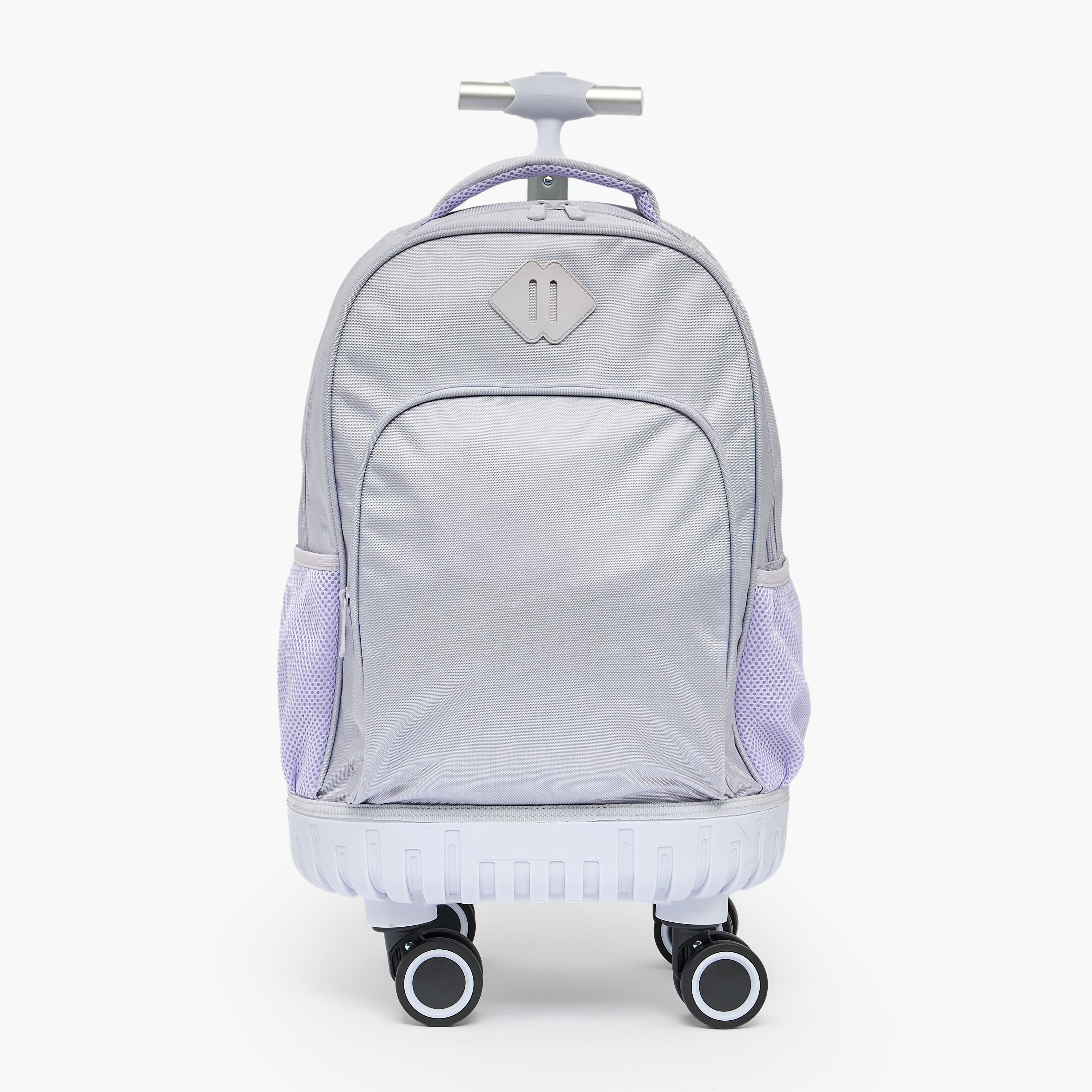 Juniors Solid 3-Piece School Trolley Bag Set for Girls 8-12 Years with Lunch Bag - 18 inches-school-bagsandbackpacks-trolleybags-image-4