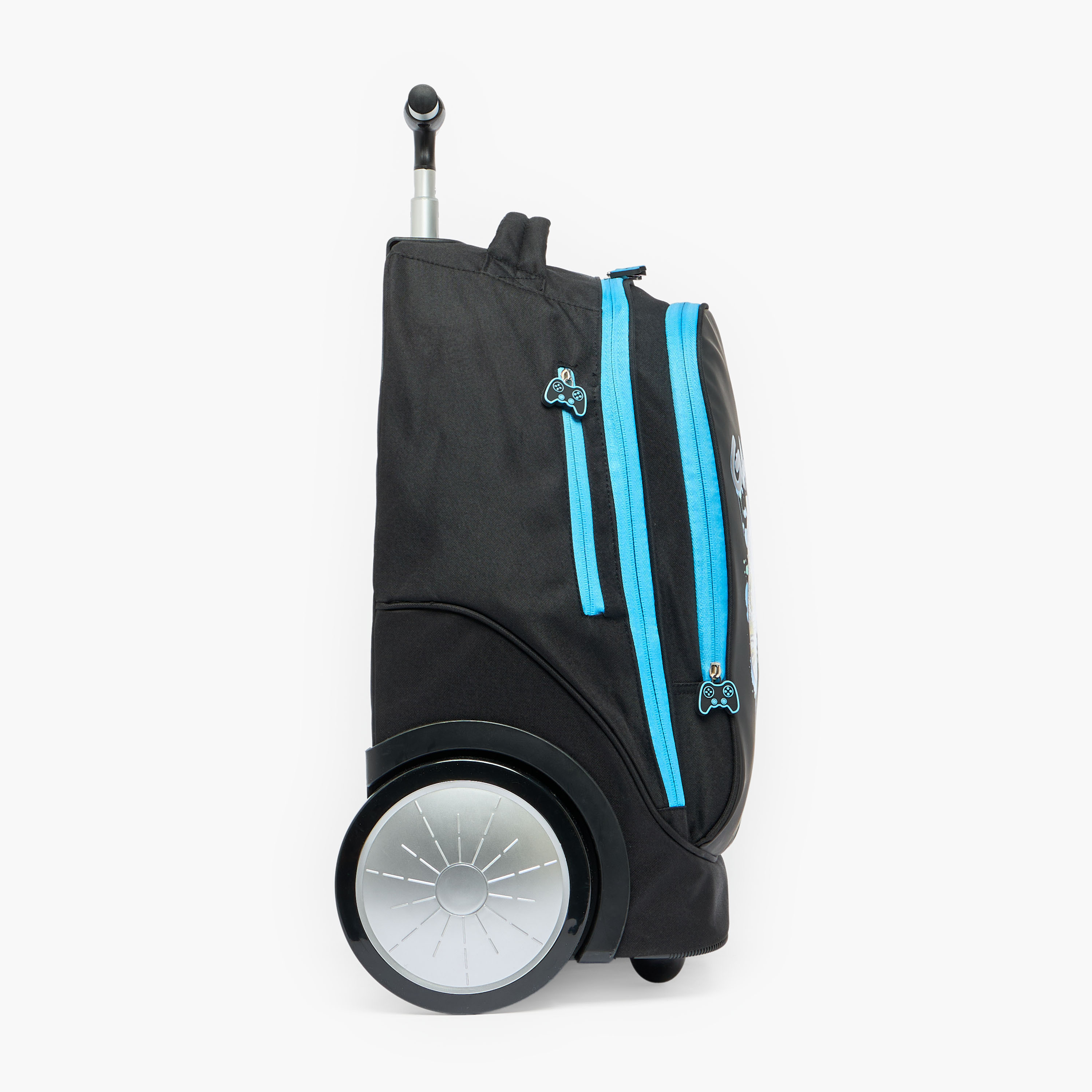طقم شنطة ترولي بطبعة جيمر  من 8-12 سنة مع شنطة غذاء للبنات - 3 قطع - 18 بوصة-school-bagsandbackpacks-trolleybags-image-11